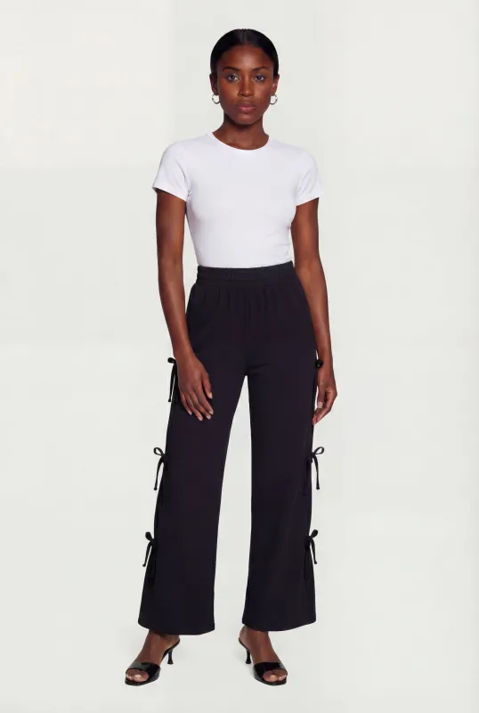 Bow Side Tie Pull On Sweatpants sold by Rainbow