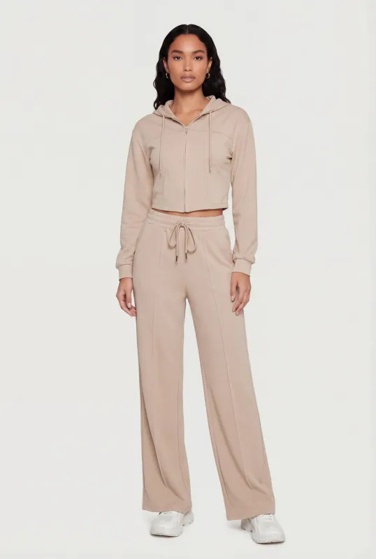 Scuba Pintuck Drawstring Waist Sweatpants sold by Rainbow