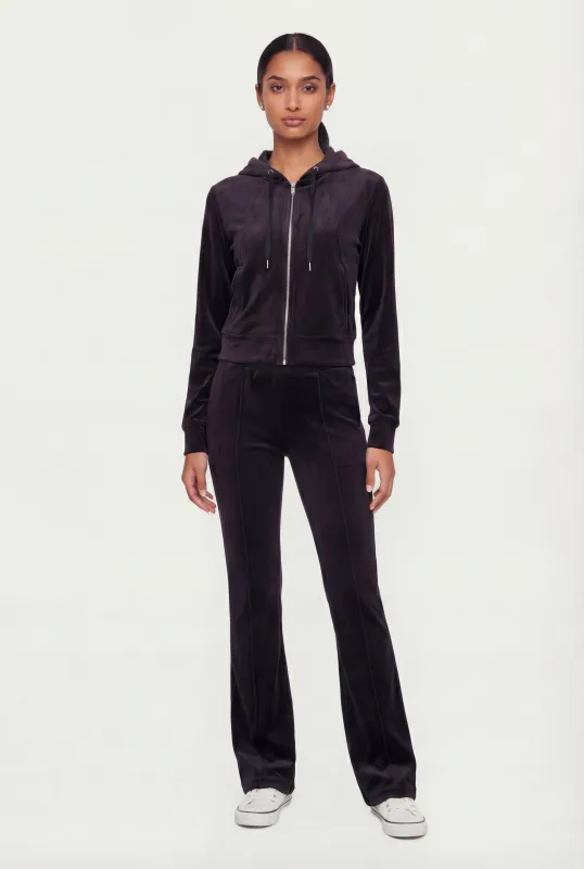 Velour Pintuck Flare Leg Pants sold by Rainbow