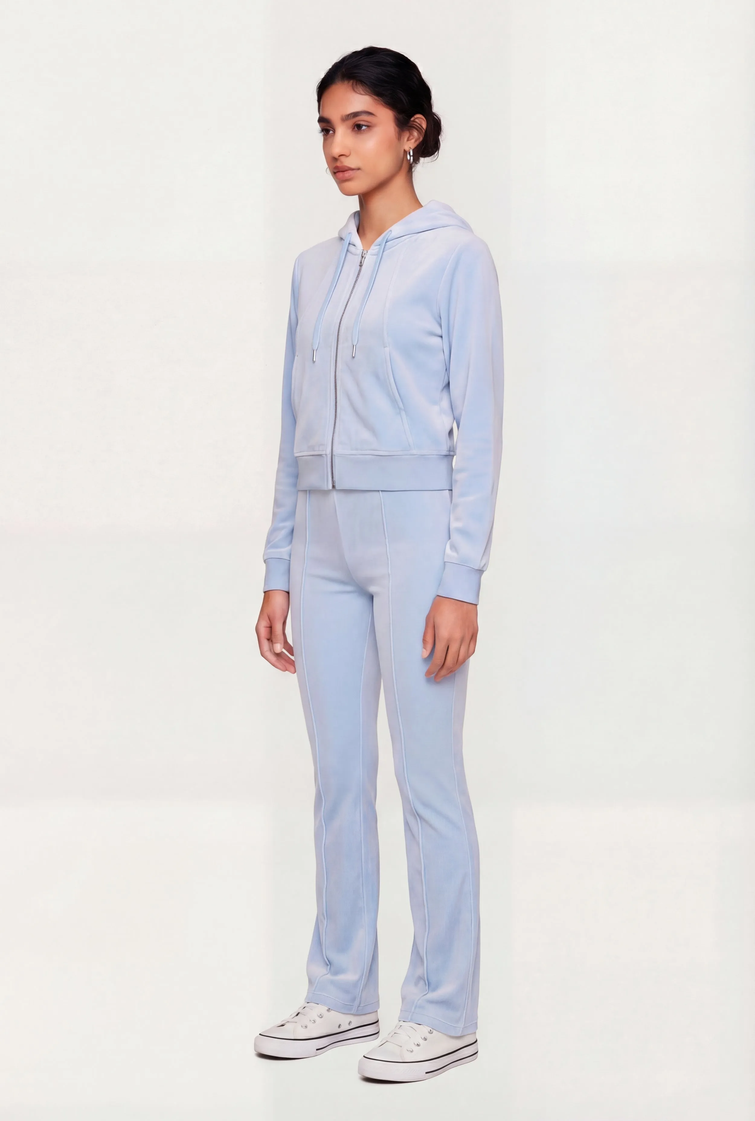 Velour Pintuck Flare Leg Pants sold by Rainbow product image thumbnail 2