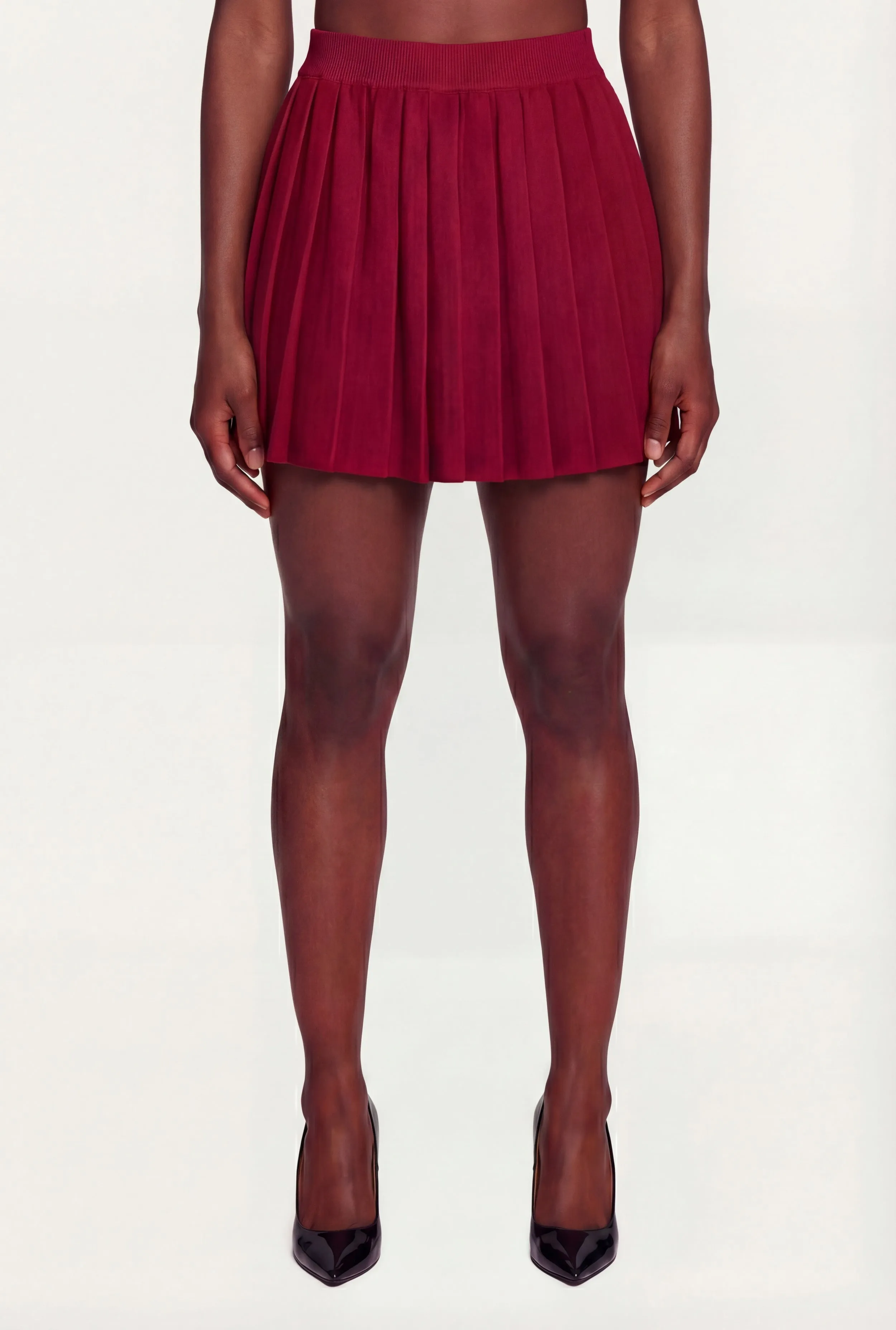 Solid Pleated Mini Skirt sold by Rainbow product image thumbnail 3