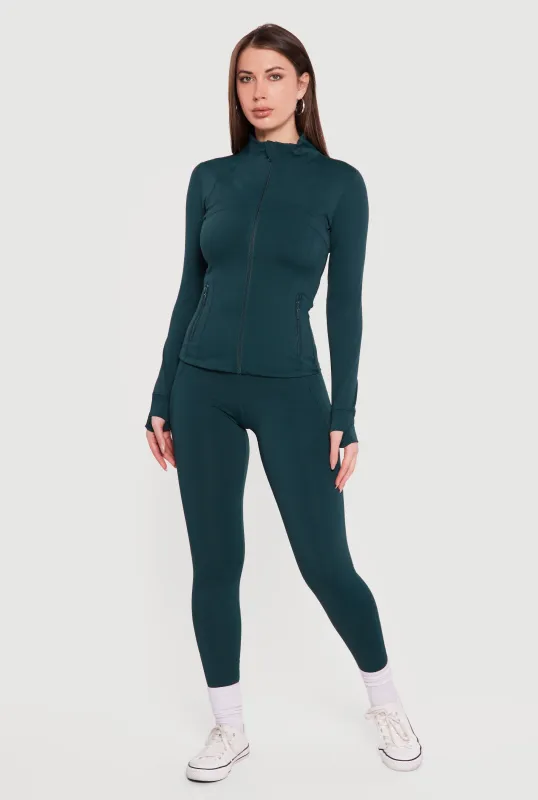 Solid High Waisted Pull On Leggings sold by Rainbow