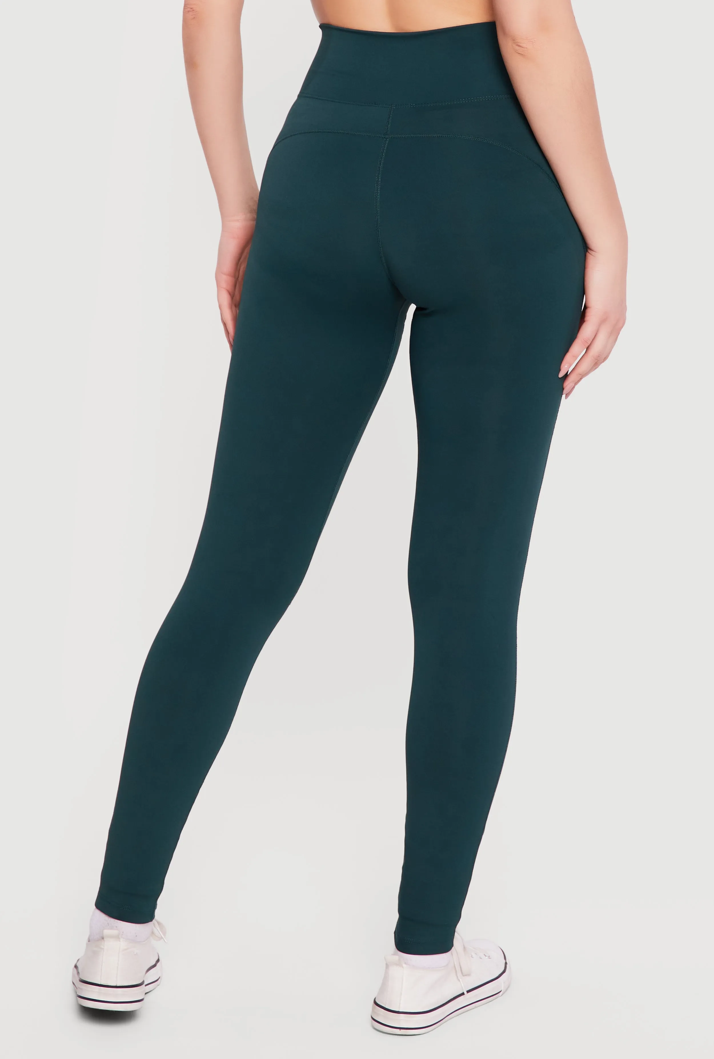 Solid High Waisted Pull On Leggings sold by Rainbow product image thumbnail 5