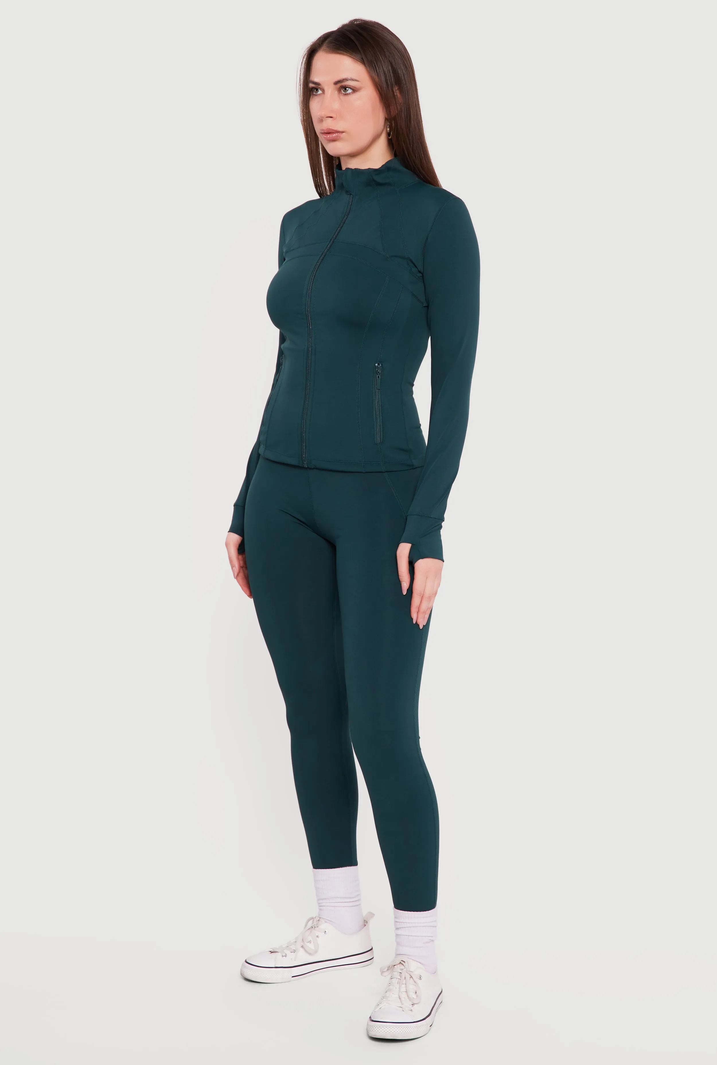 Solid High Waisted Pull On Leggings sold by Rainbow product image thumbnail 2