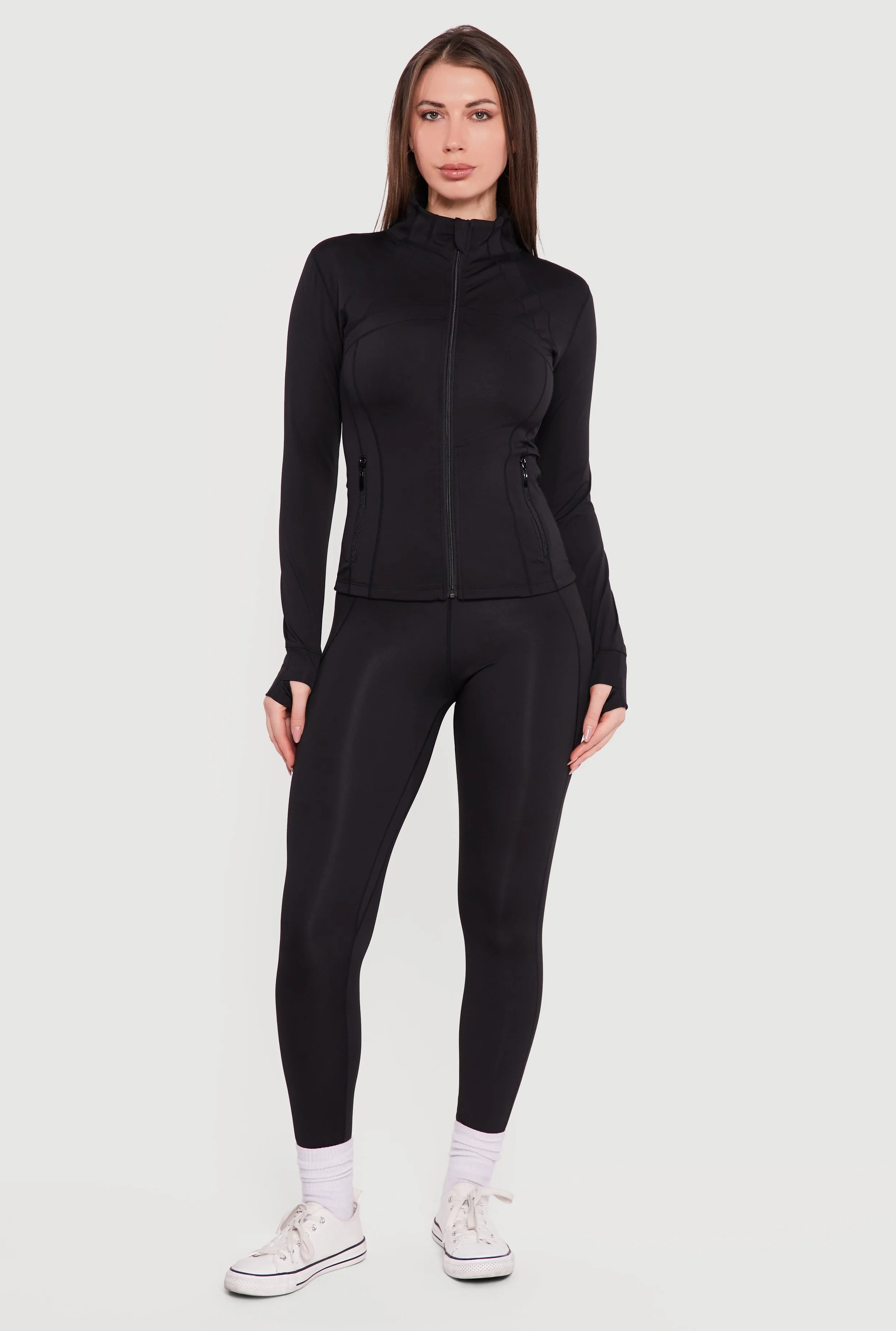 Solid High Waisted Pull On Leggings sold by Rainbow