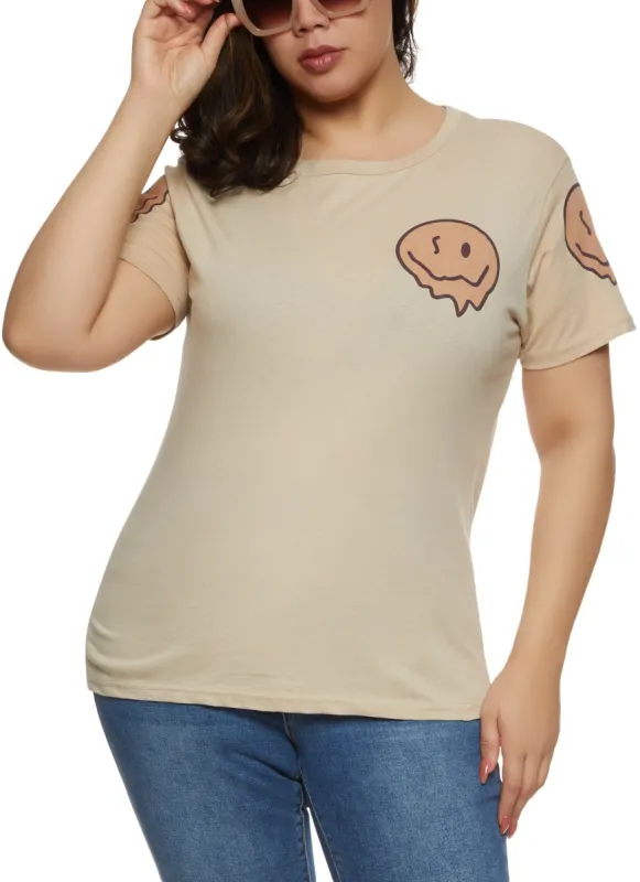 Plus Size Enjoy The Little Things Back Graphic Tee sold by Rainbow