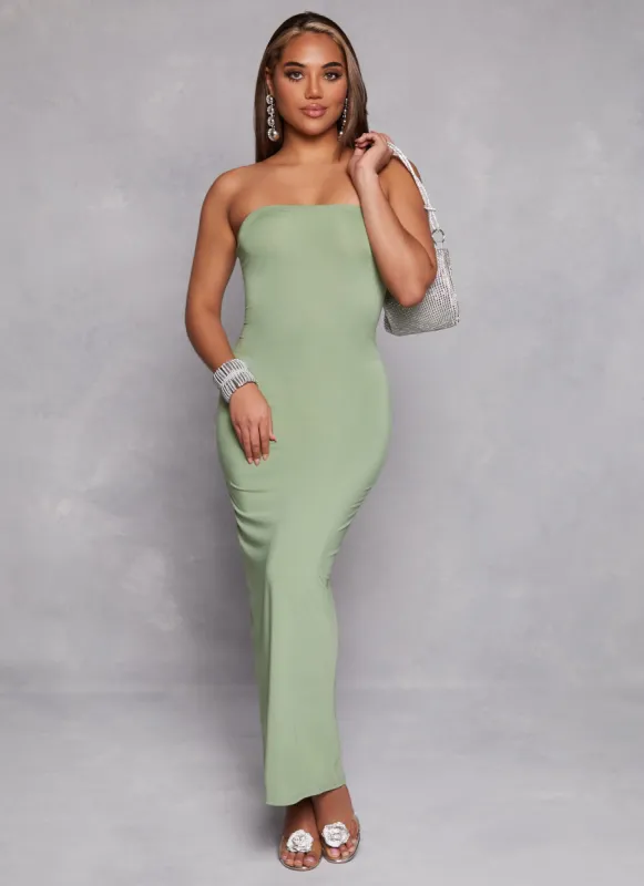 Daisy Solid Maxi Tube Dress sold by Rainbow