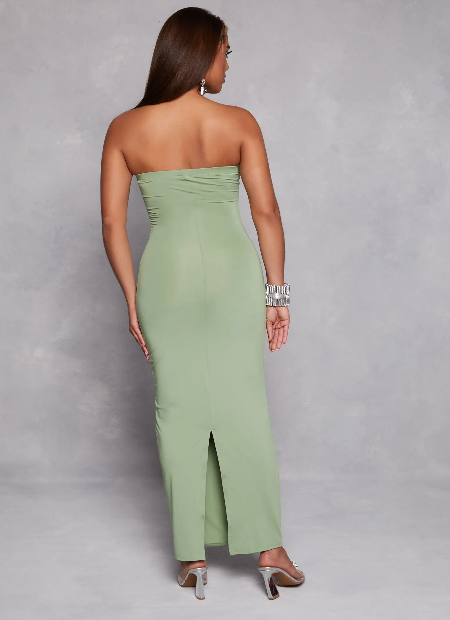 Daisy Solid Maxi Tube Dress sold by Rainbow product image thumbnail 3