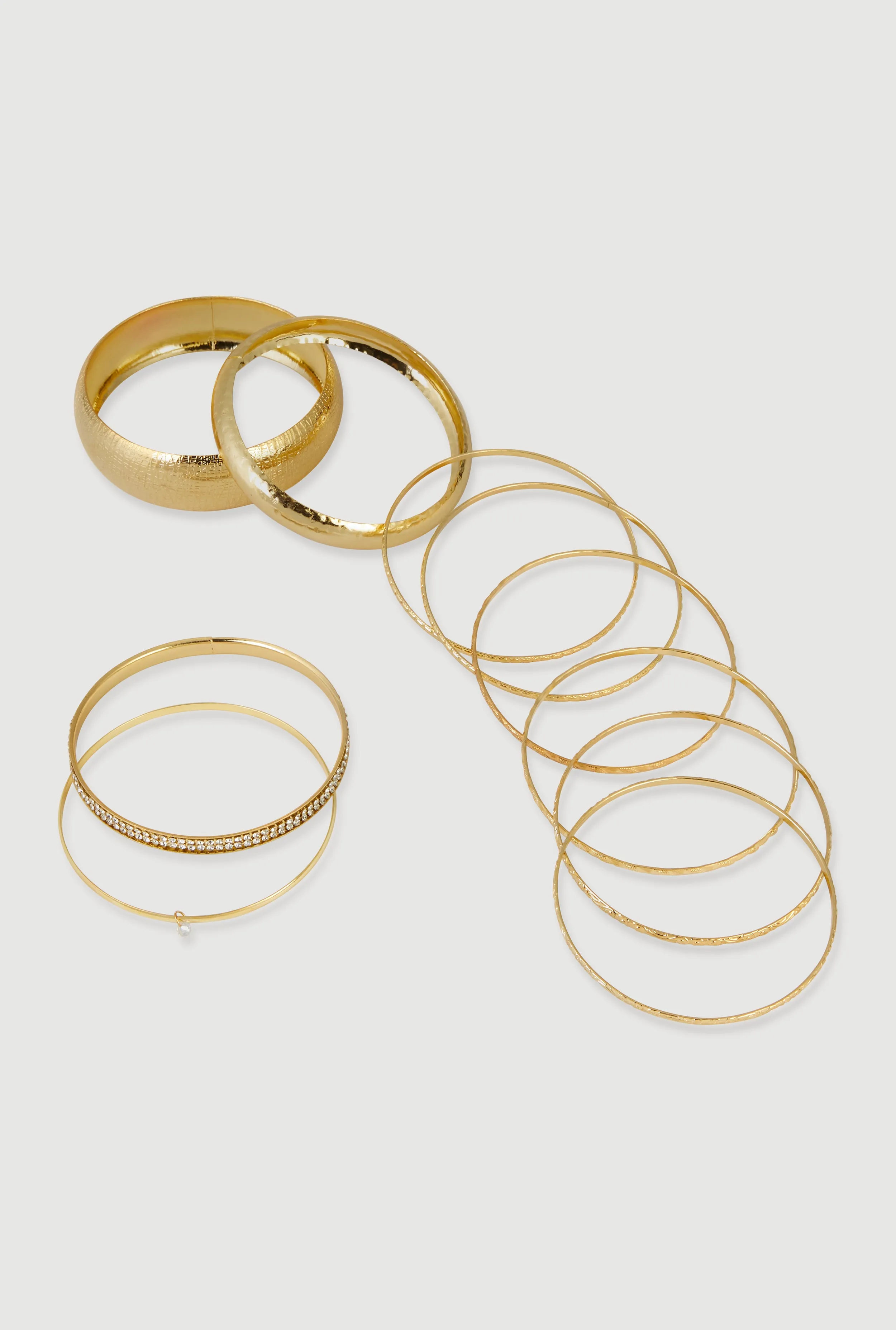 Assorted Textured Bangles Set of 10 sold by Rainbow product image thumbnail 3