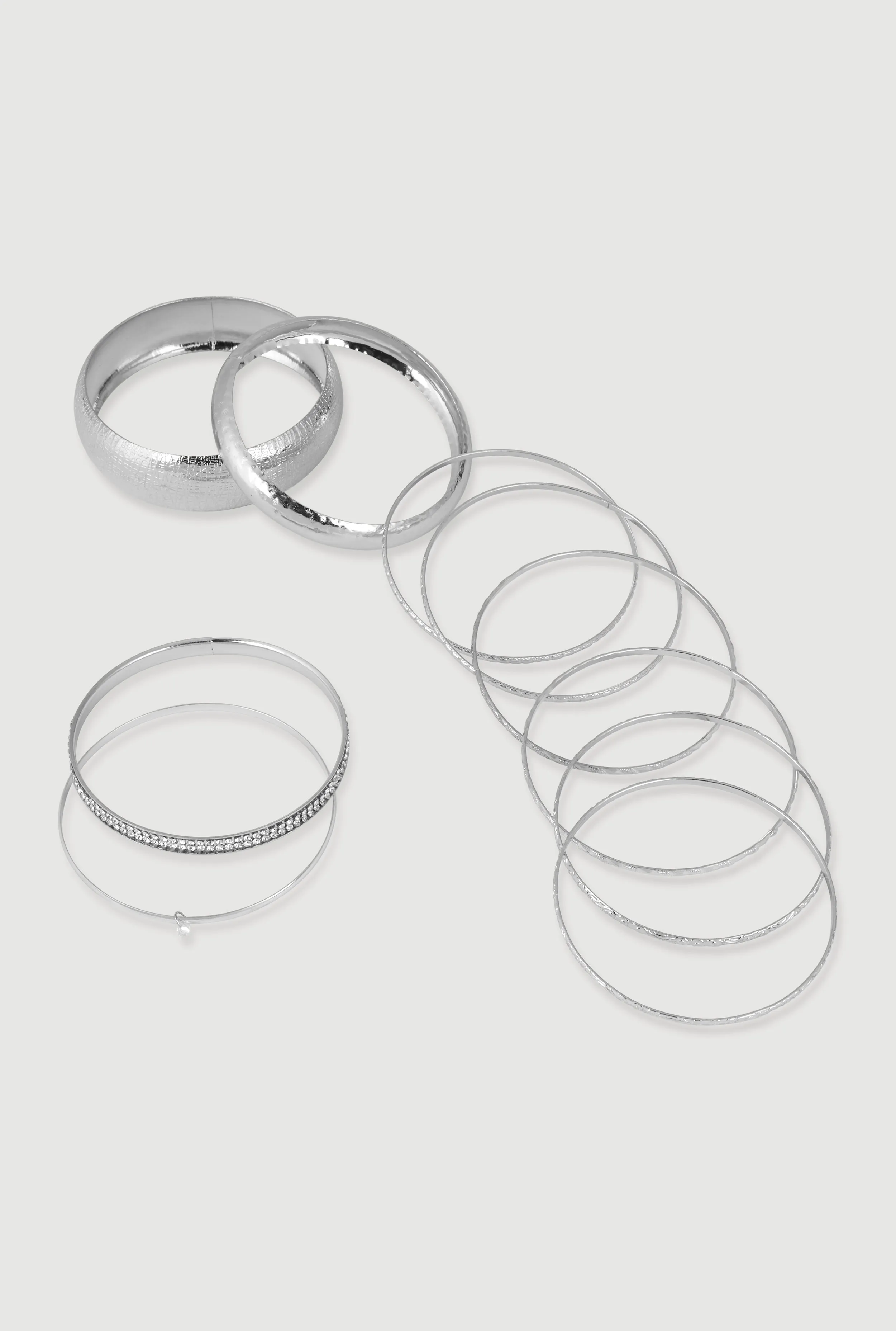 Assorted Textured Bangles Set of 10 sold by Rainbow product image thumbnail 3