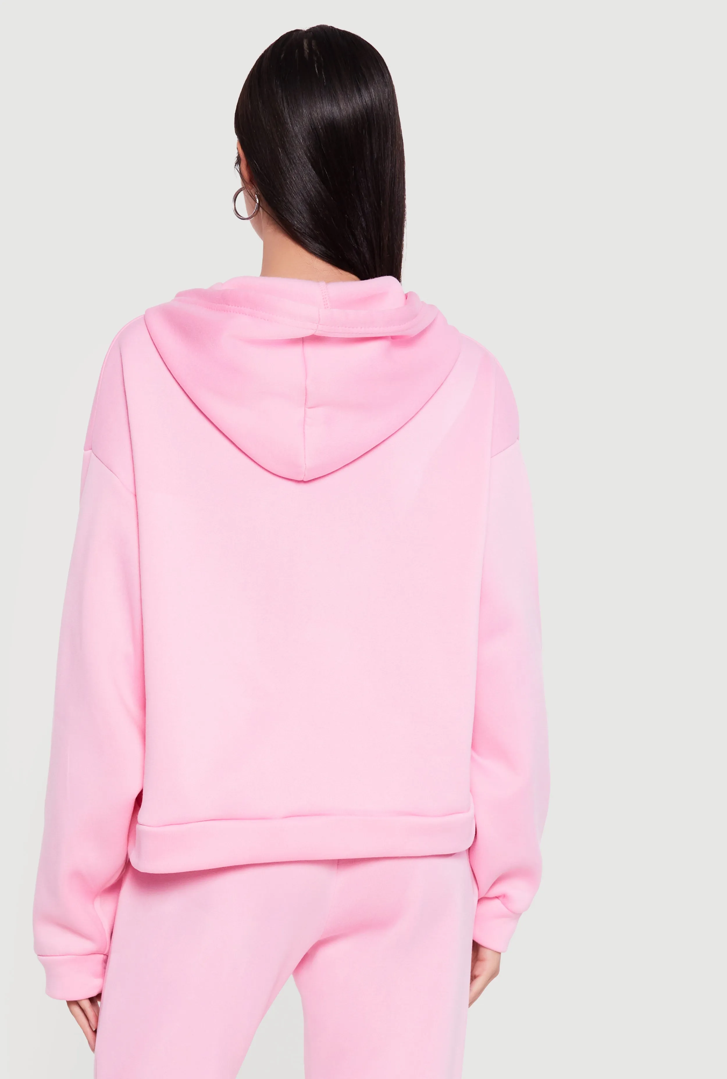 Hooded Zip Front Fleece Lined Sweatshirt sold by Rainbow product image thumbnail 5
