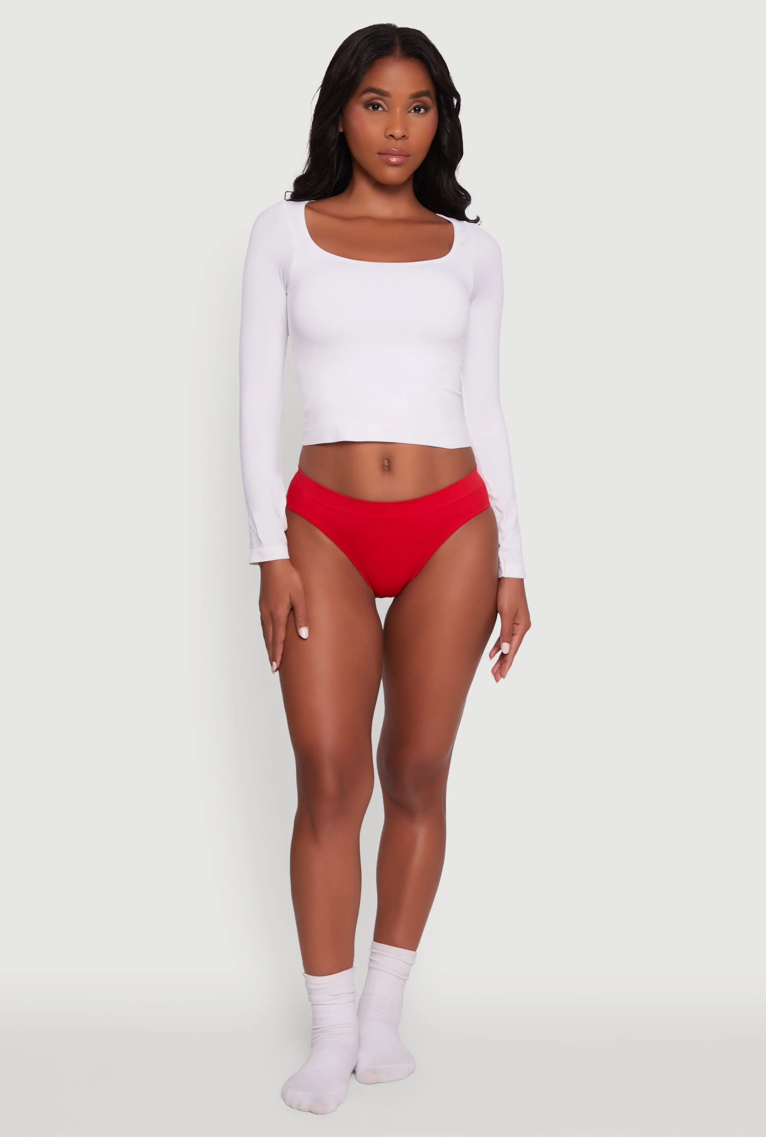 Seamless Rib Knit Basic Bikini Panty sold by Rainbow product image thumbnail 3