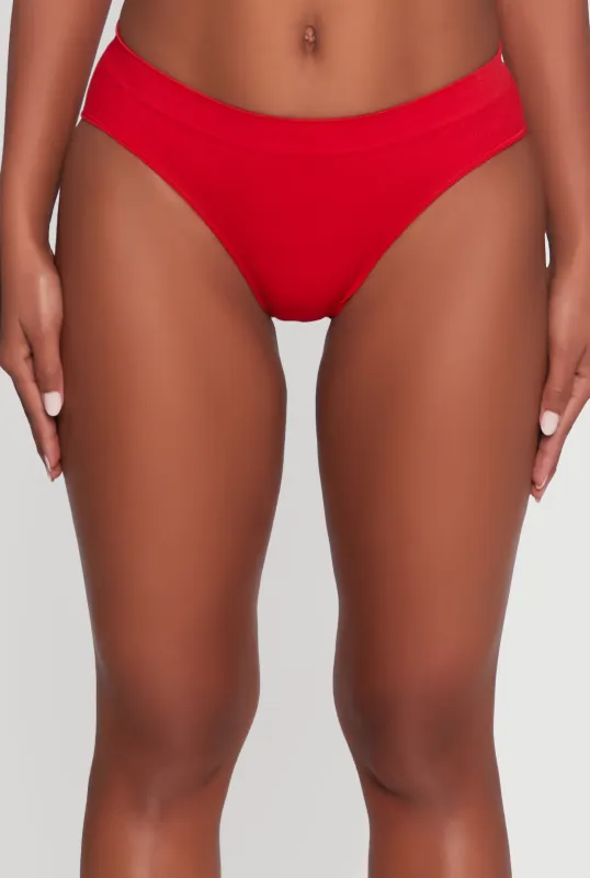 Seamless Rib Knit Basic Bikini Panty sold by Rainbow