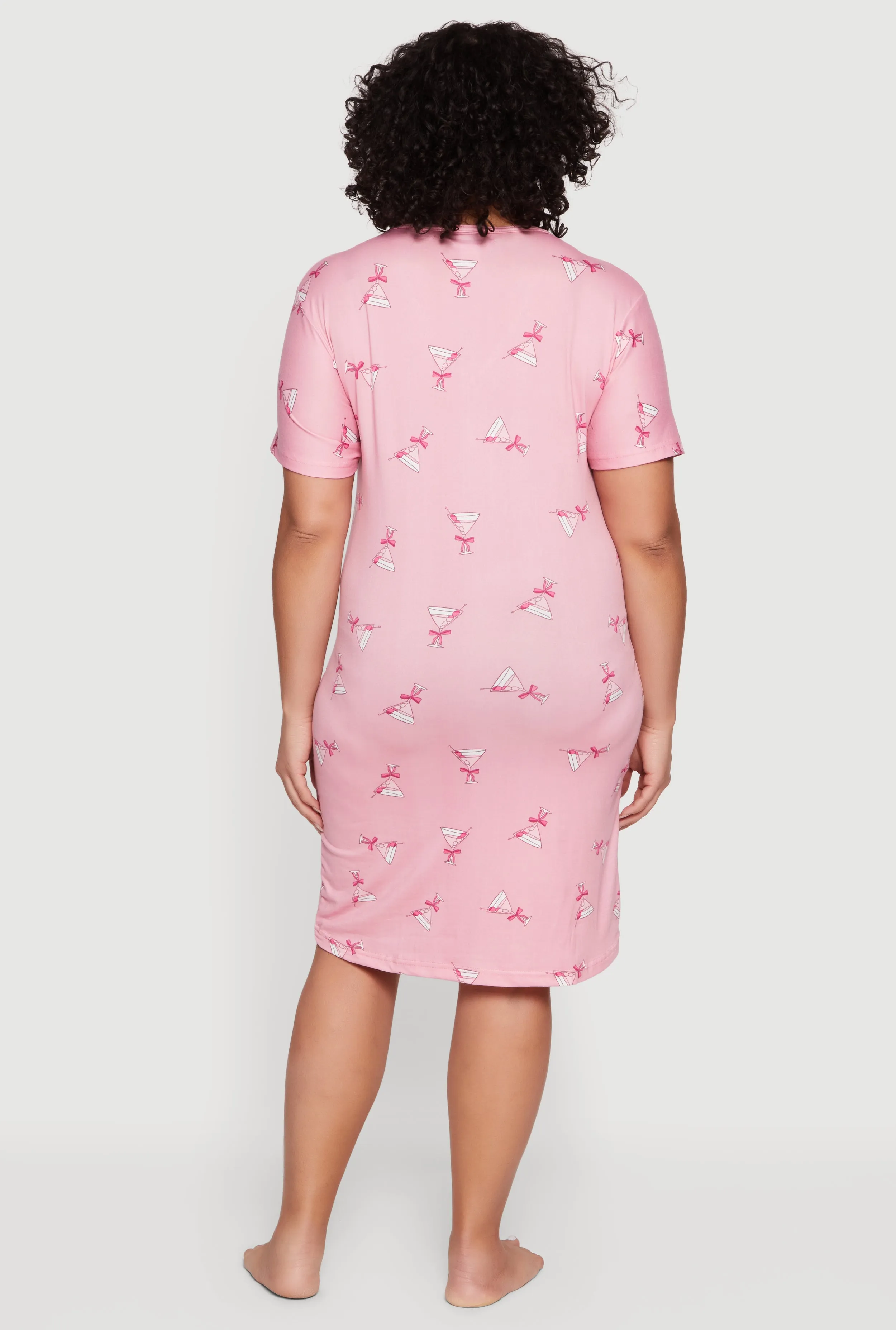 Plus Size Galentine Social Club Glitter Graphic Sleepshirt sold by Rainbow product image thumbnail 2