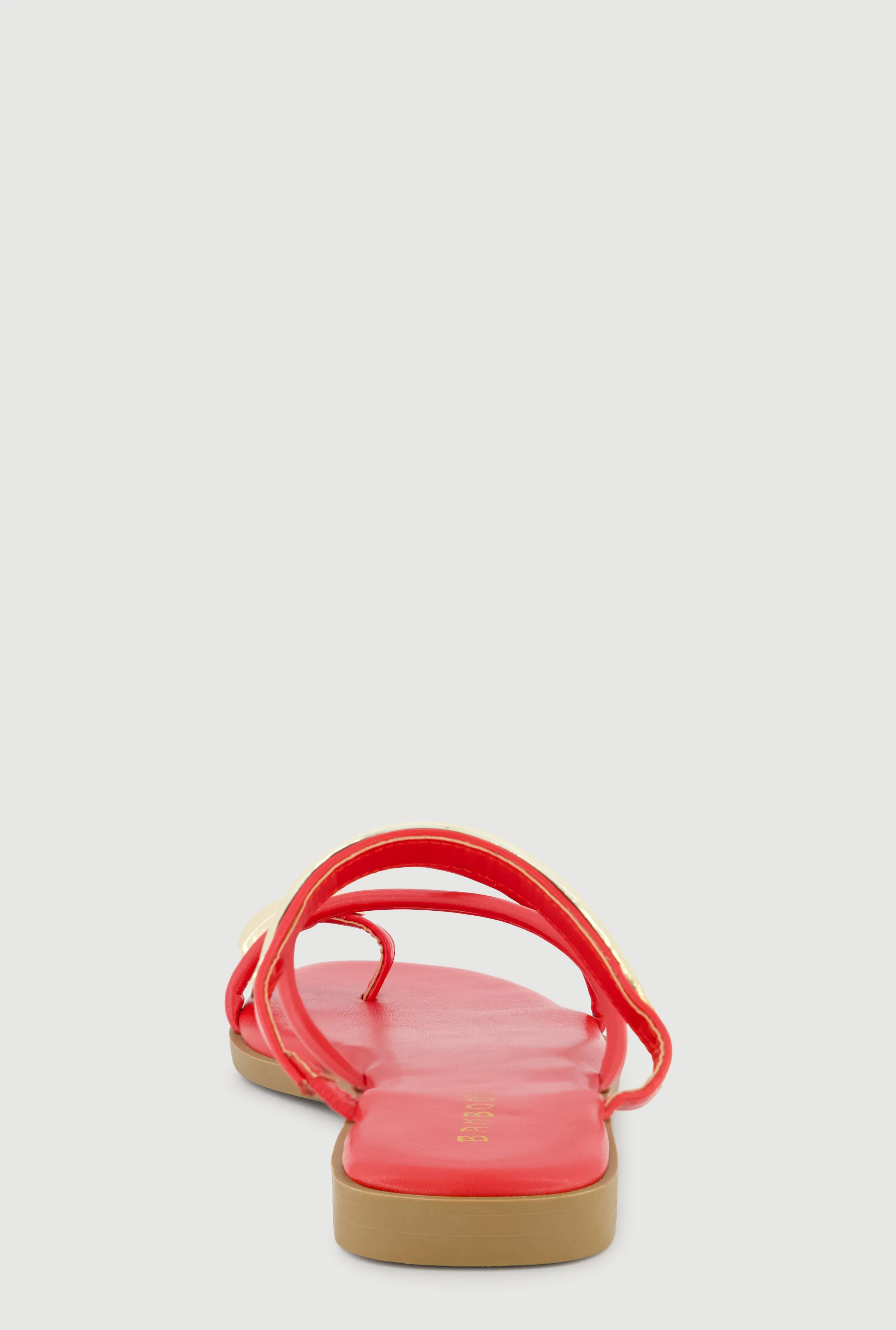 Criss Cross Band Metallic Detail Toe Loop Sandals sold by Rainbow product image thumbnail 3