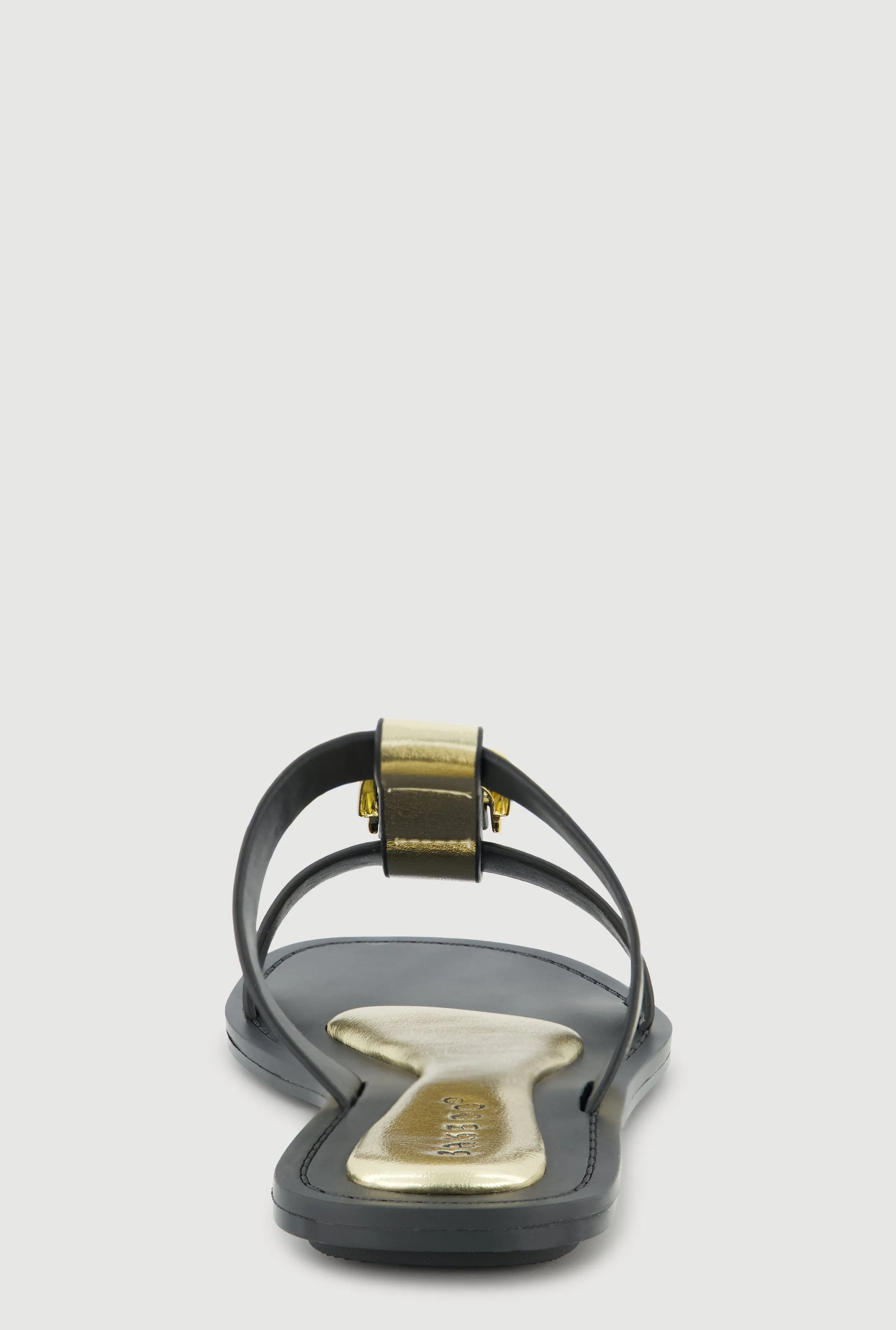 Metallic Buckle Open Toe Slide Sandals sold by Rainbow product image thumbnail 3