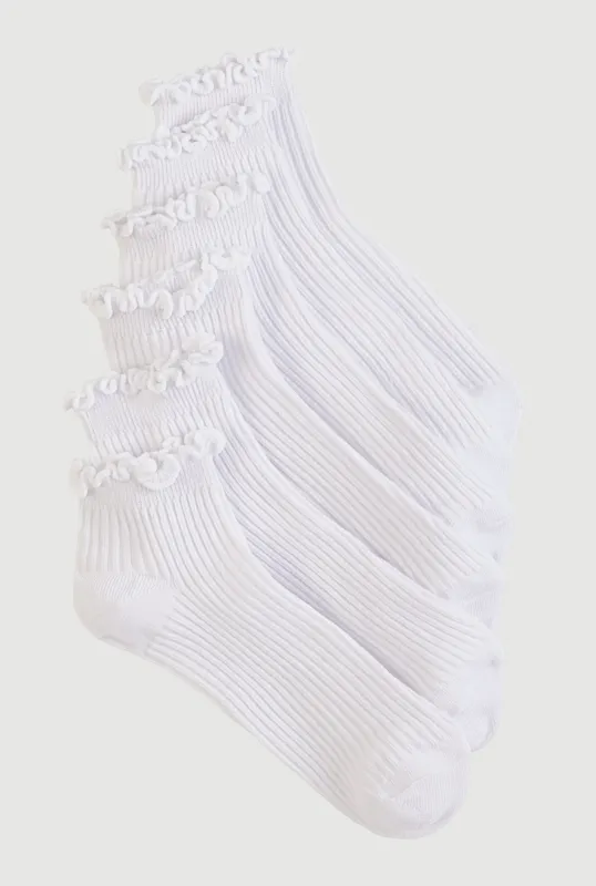 Lettuce Edge Quarter Socks 20 Pack Size 4-10 sold by Rainbow