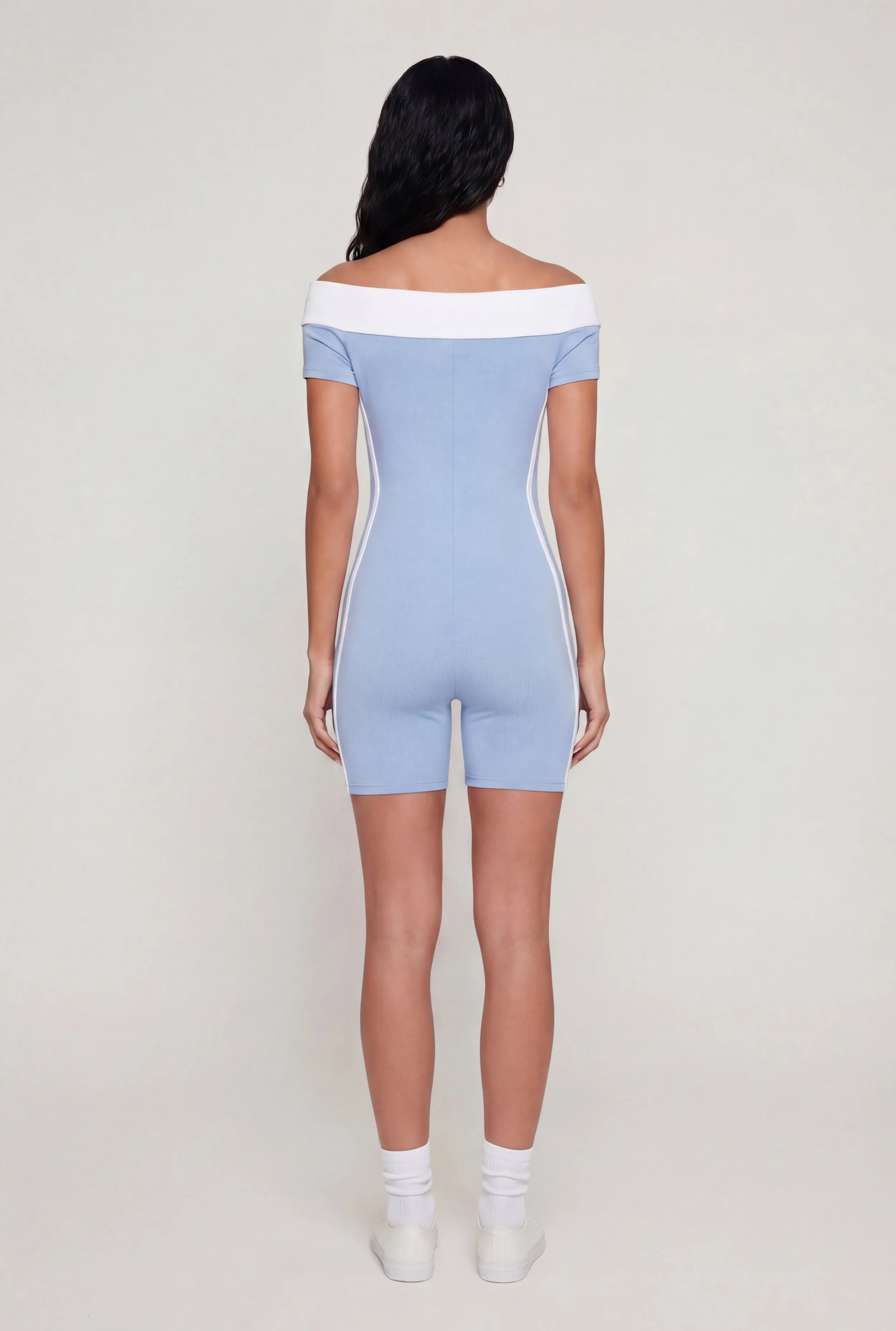 Off The Shoulder BKLYN Graphic Romper sold by Rainbow product image thumbnail 3