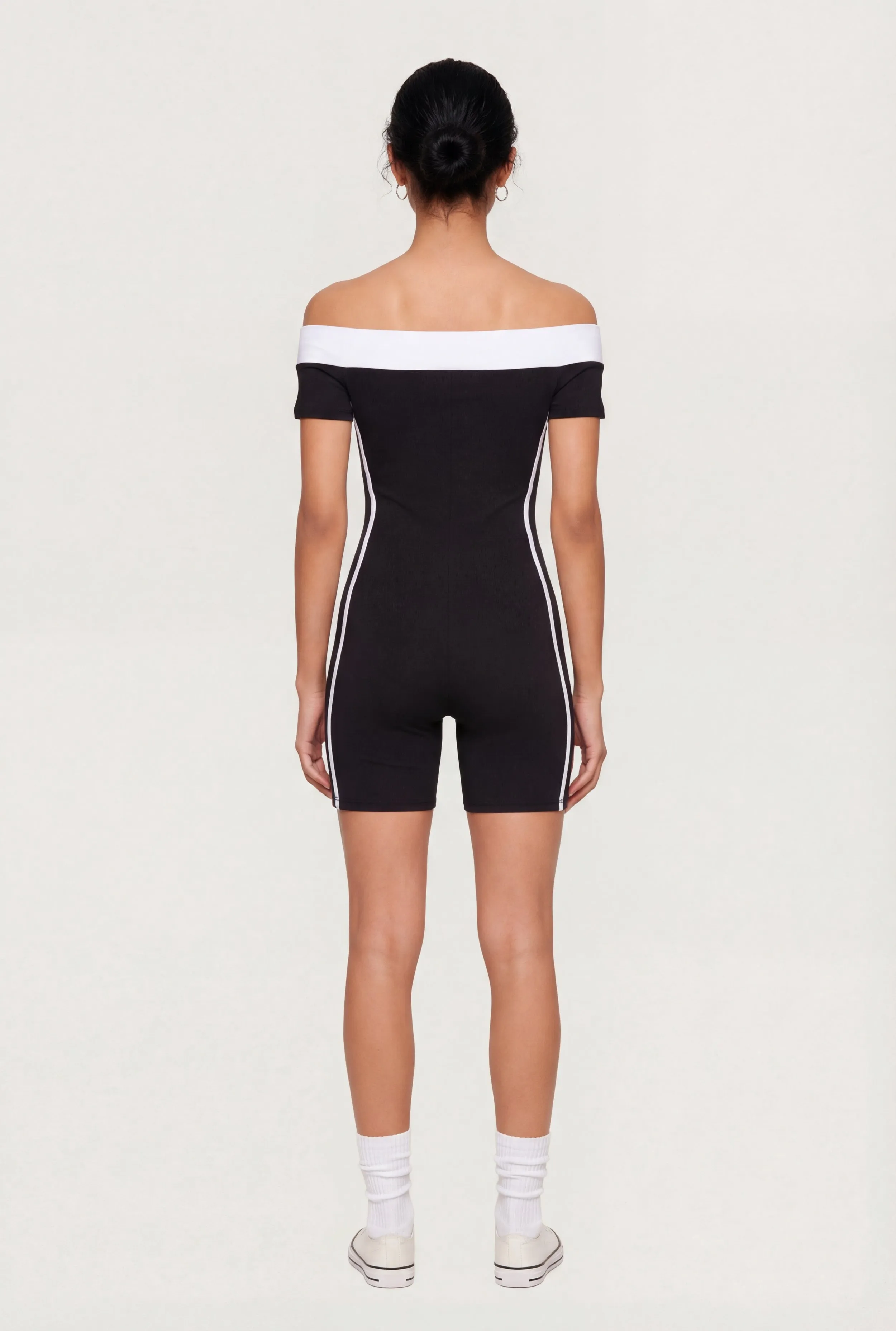 Off The Shoulder BKLYN Graphic Romper sold by Rainbow product image thumbnail 3