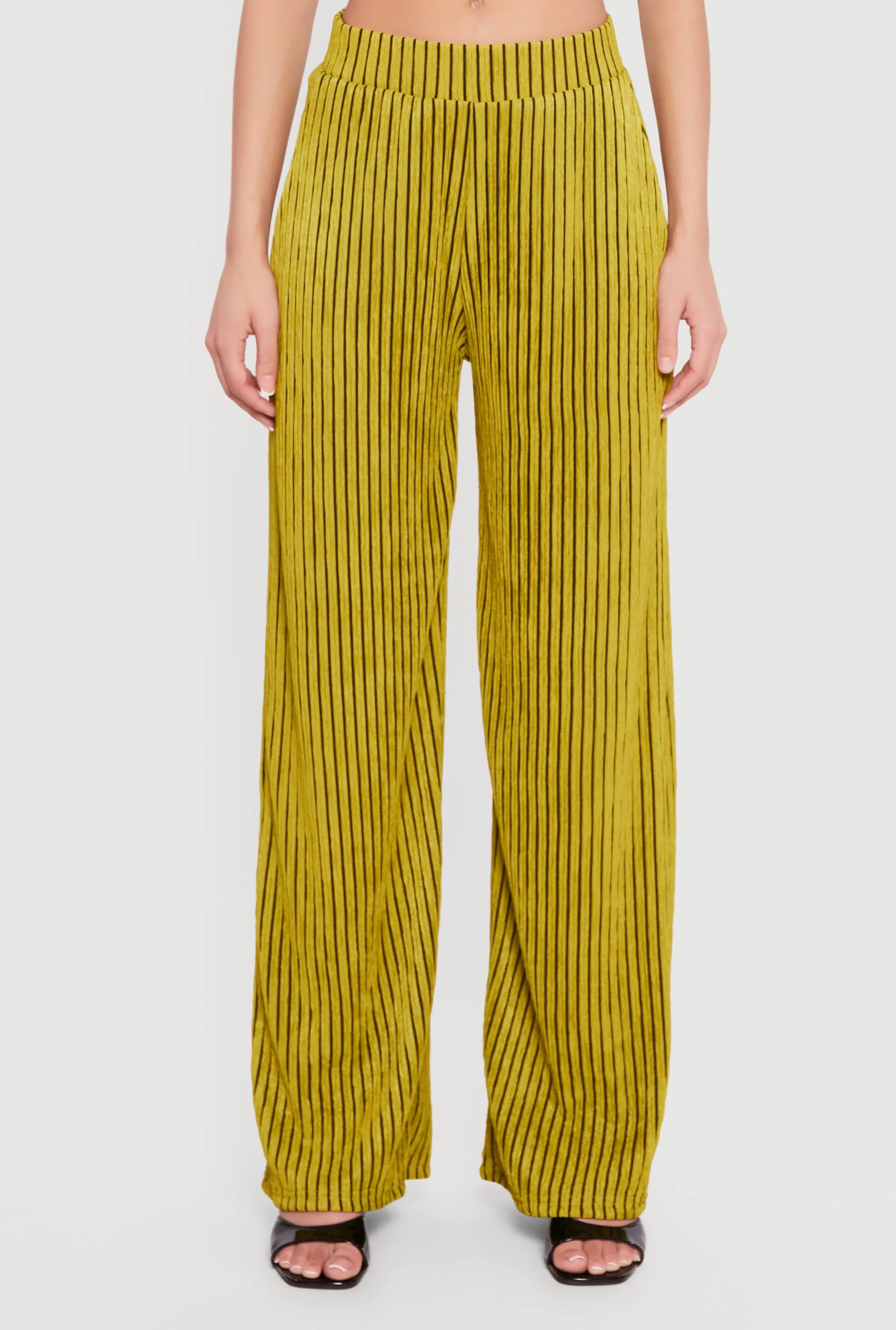 Plisse Striped Wide Leg Pants sold by Rainbow product image thumbnail 3