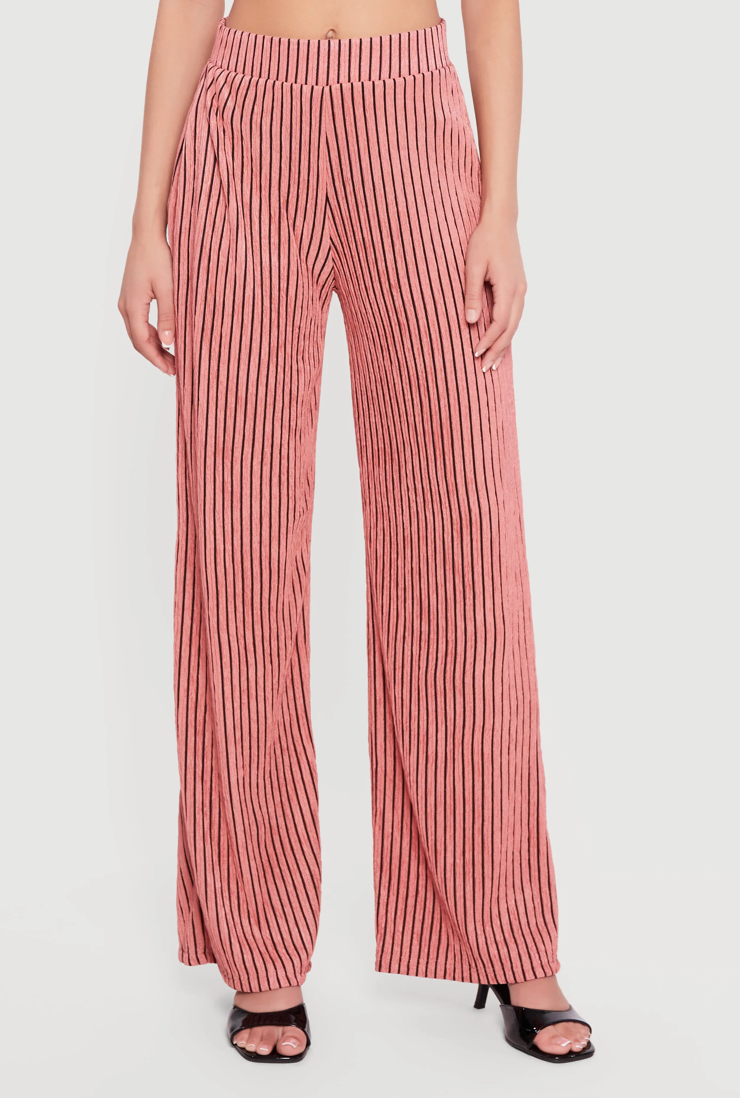Plisse Striped Wide Leg Pants sold by Rainbow product image thumbnail 3
