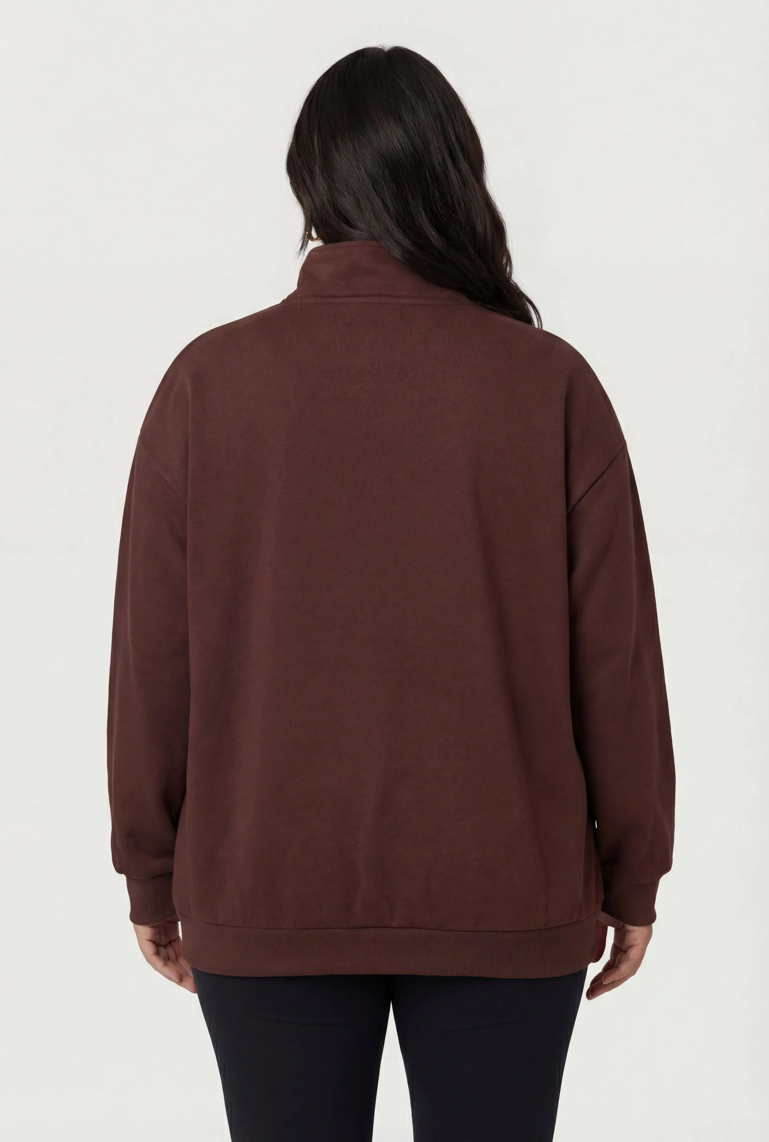 Plus Size New York Quarter Zip Sweatshirt sold by Rainbow product image thumbnail 5