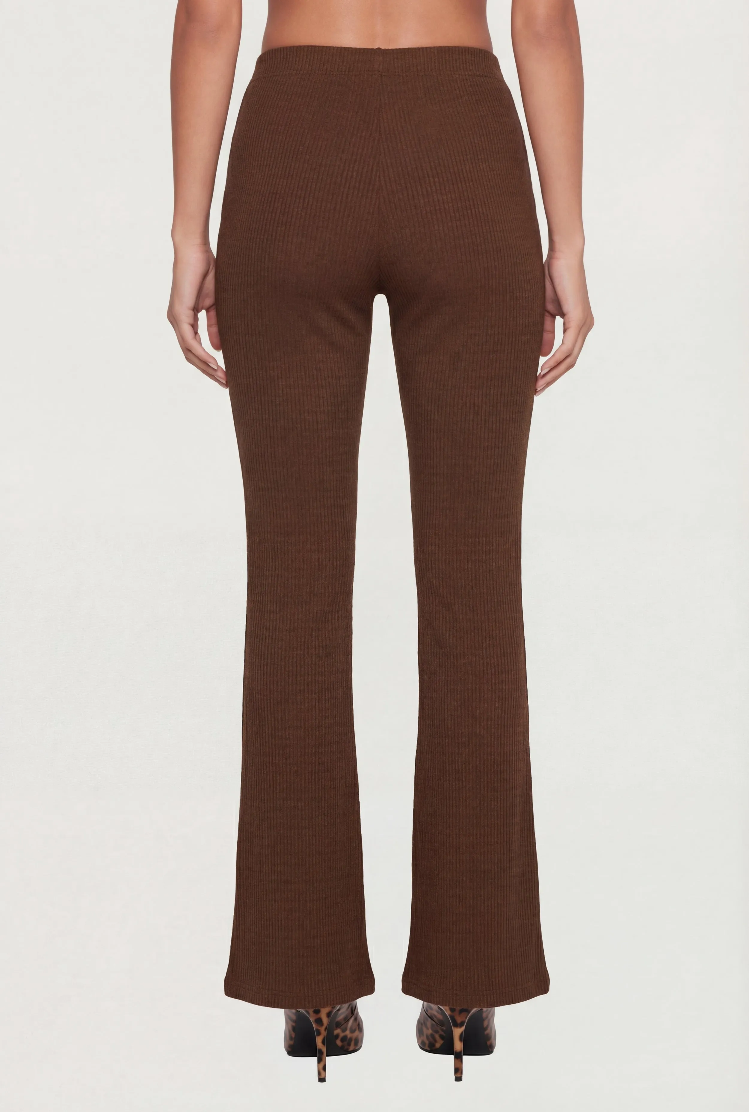 Textured Knit Flare Leg Pants sold by Rainbow product image thumbnail 5