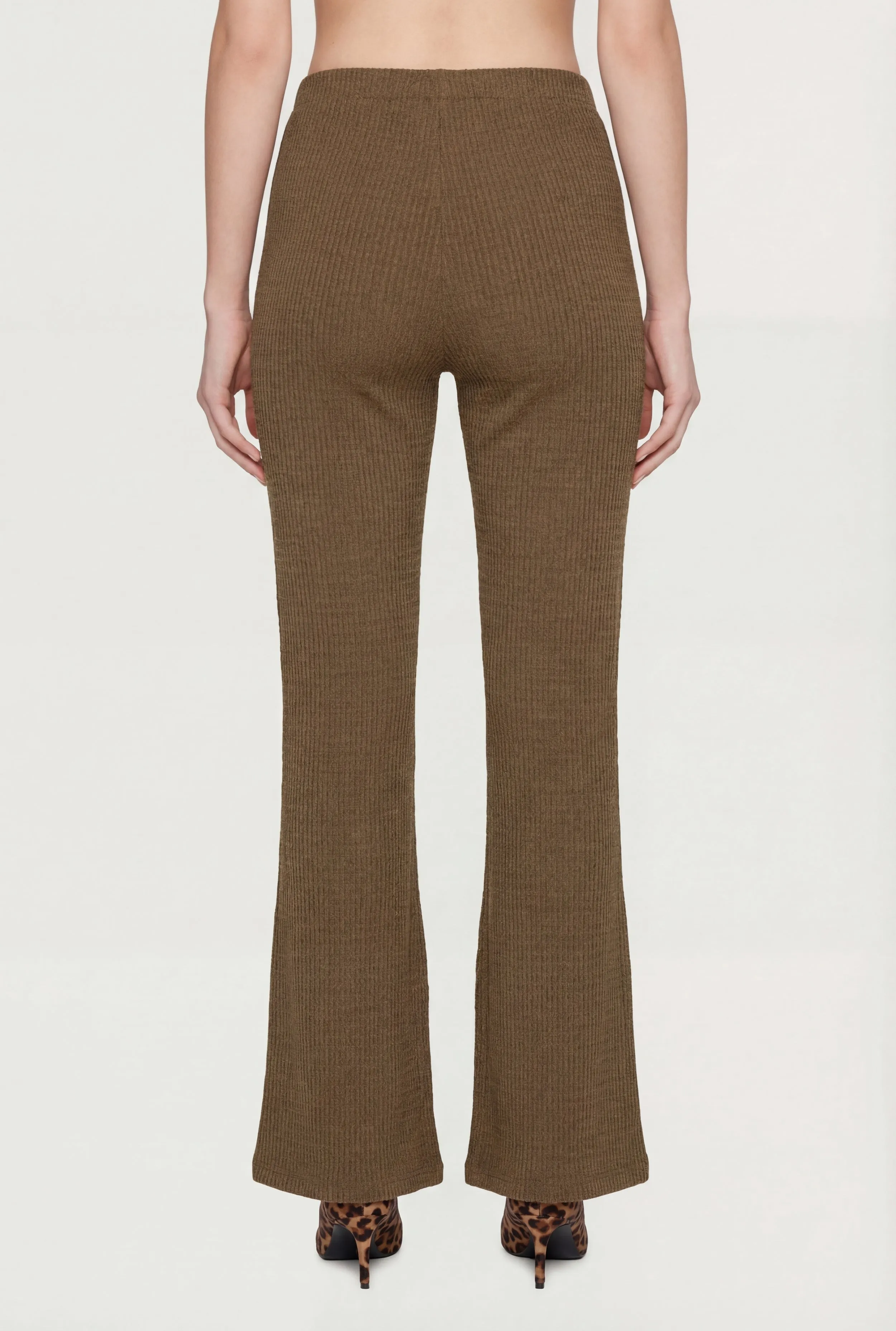 Textured Knit Flare Leg Pants sold by Rainbow product image thumbnail 5