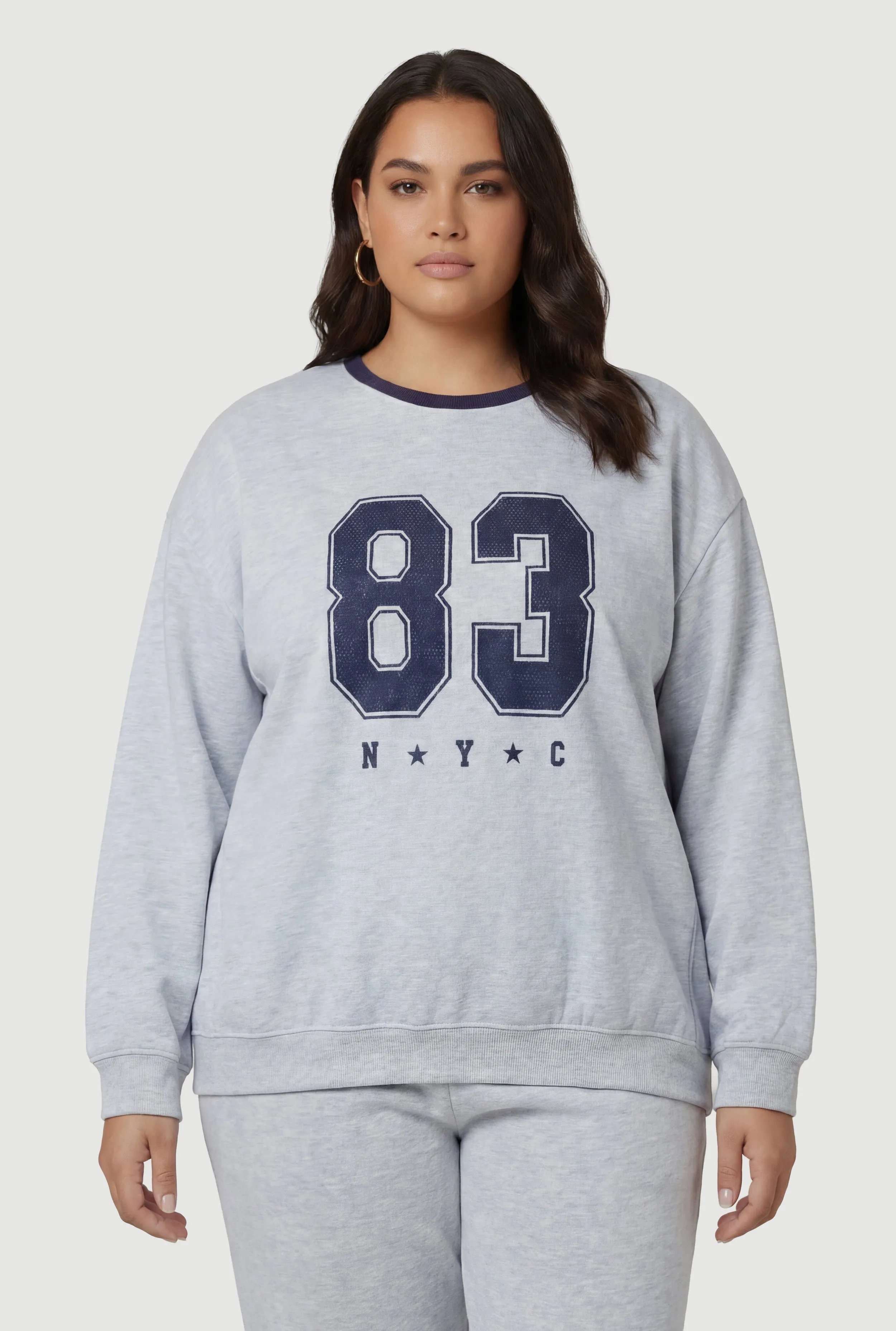 Plus Size 83 NYC Graphic Print Sweatshirt sold by Rainbow product image thumbnail 2