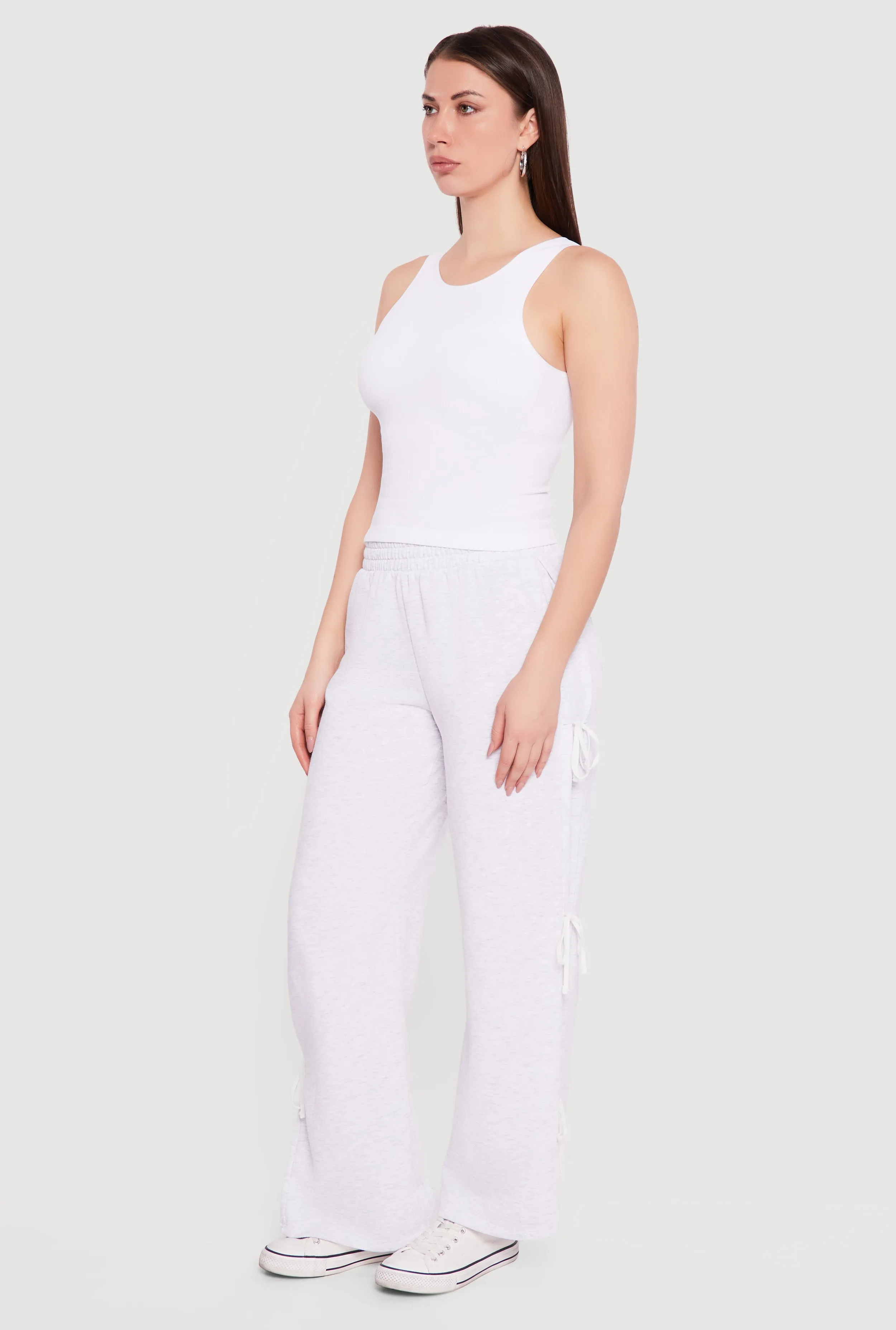 Seamless Rib Knit Racerback Crop Top sold by Rainbow product image thumbnail 3