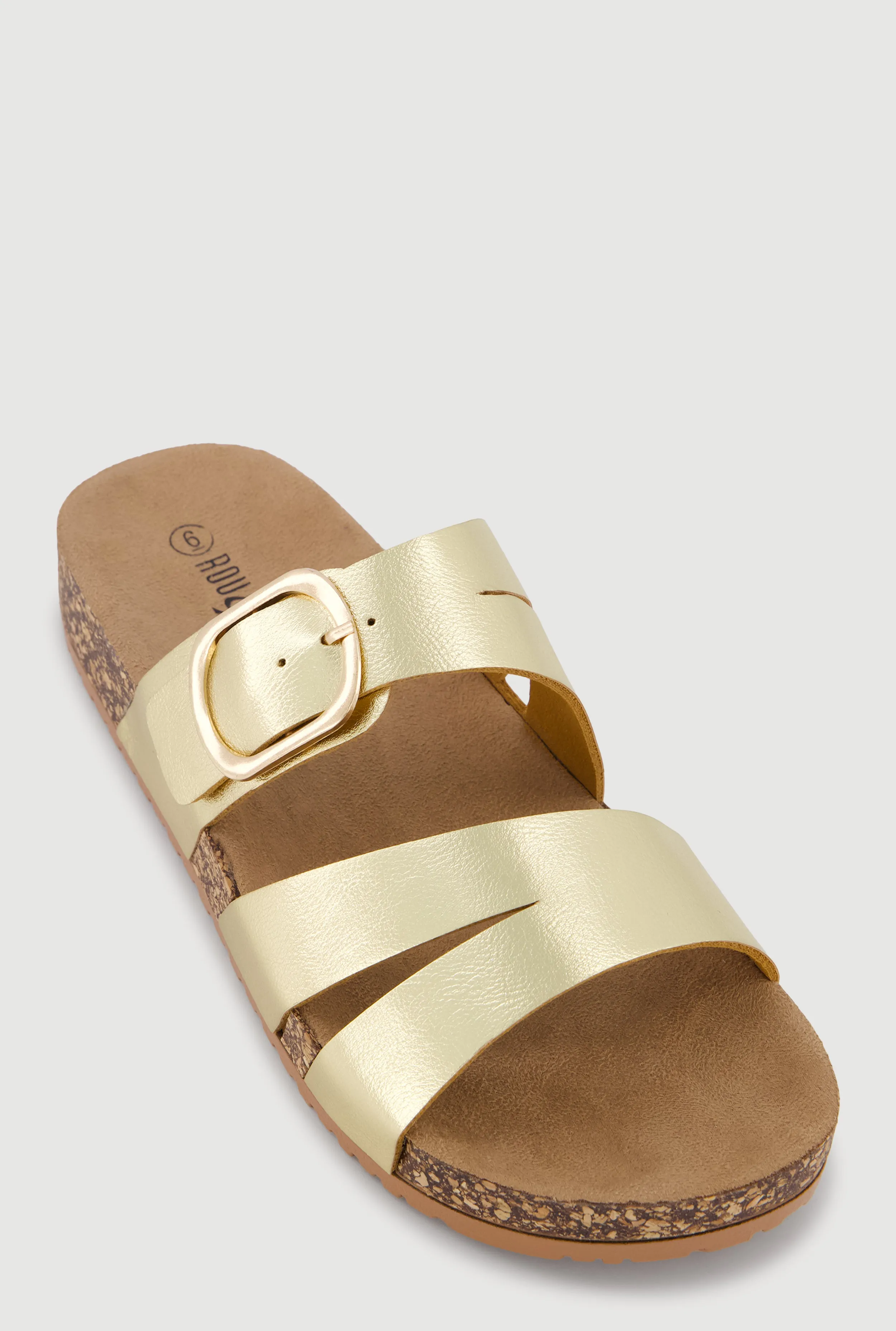 Slit Double Band Footbed Sandals sold by Rainbow product image thumbnail 4