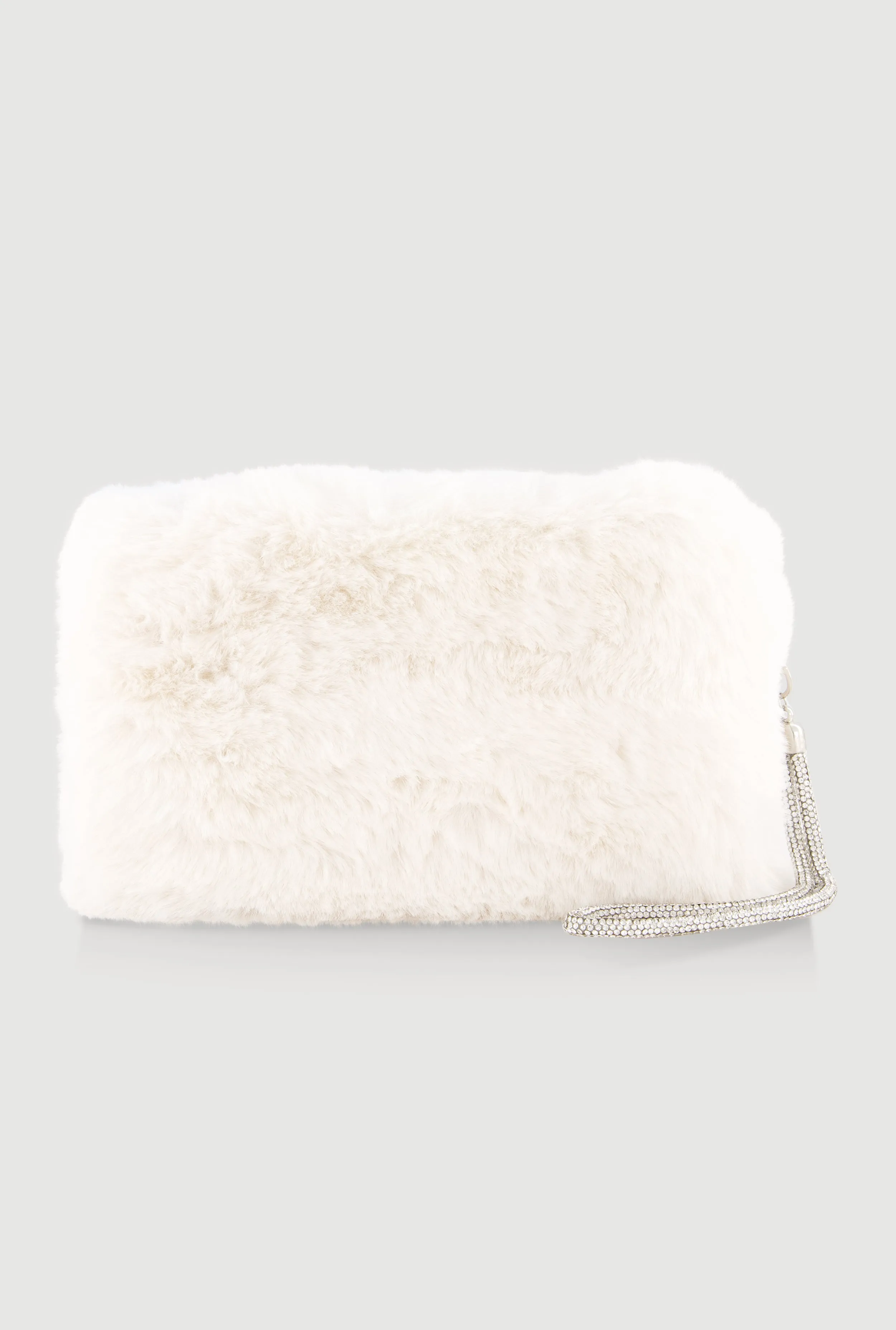 Faux Fur Wristlet with Removable Strap sold by Rainbow