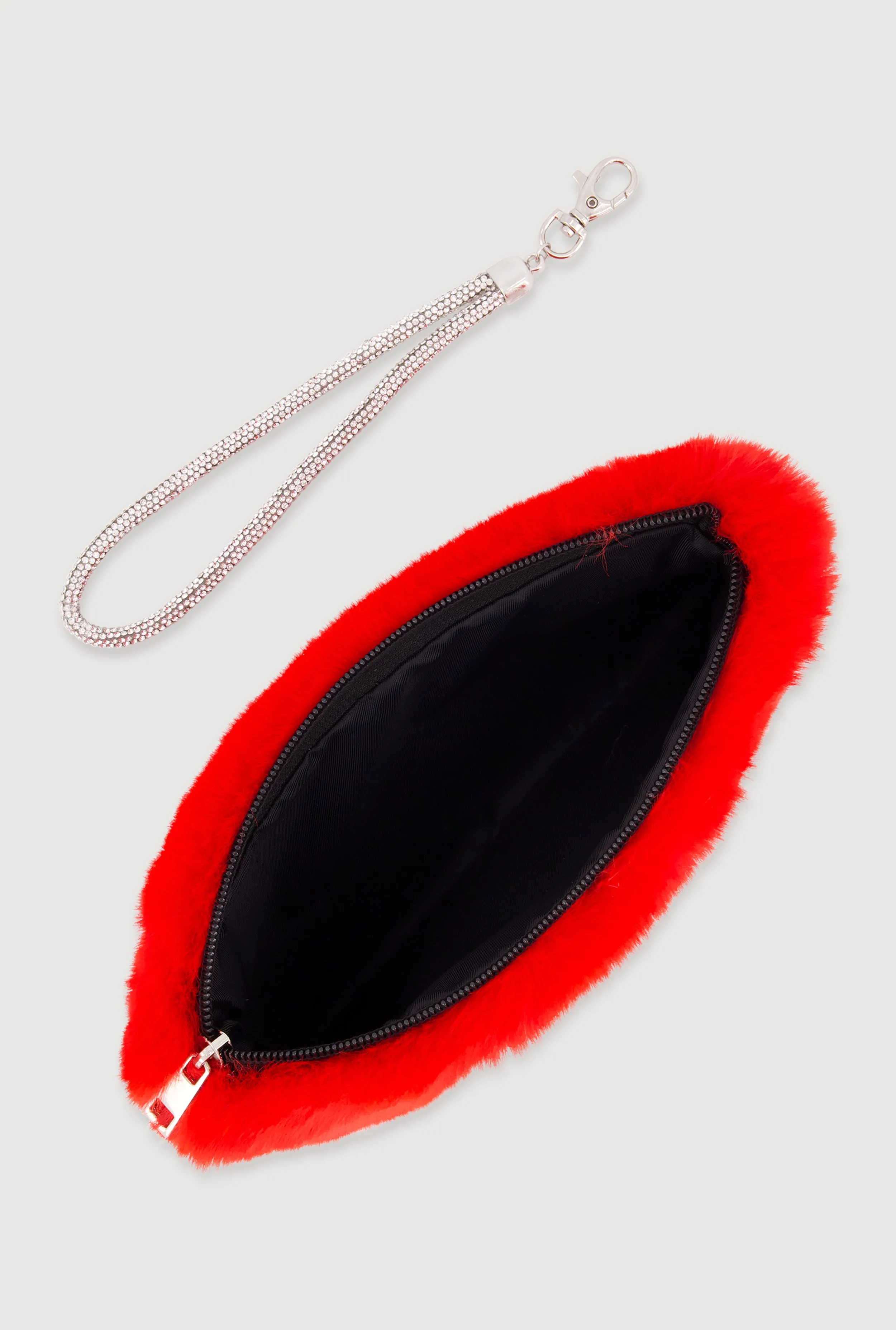 Faux Fur Wristlet with Removable Strap sold by Rainbow product image thumbnail 5