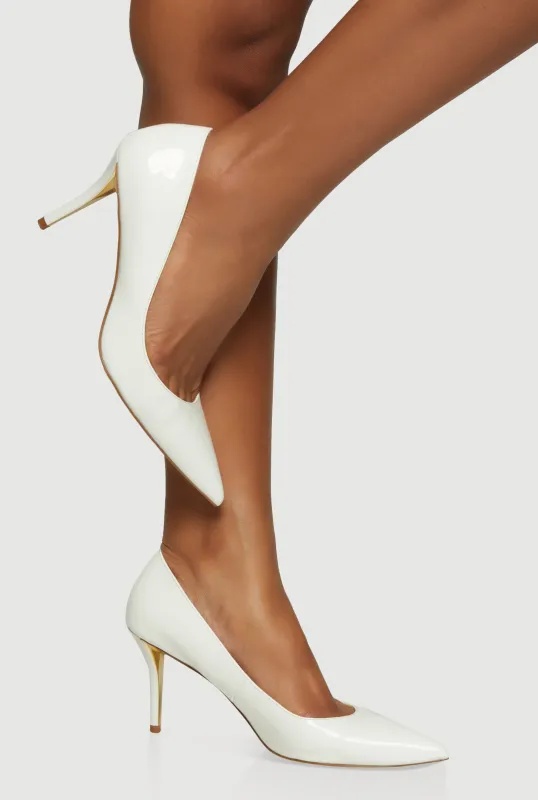 Pointy Toe High Heel Stiletto Pumps made by Rainbow