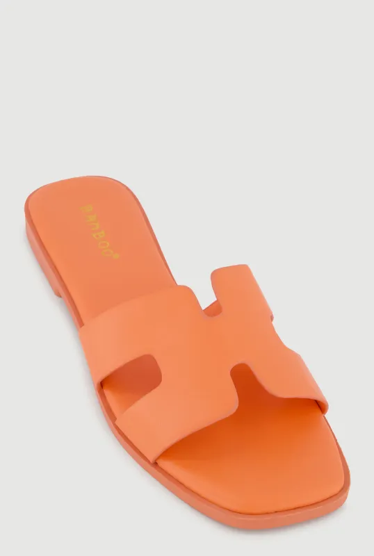 H Band Open Toe Slide Sandals sold by Rainbow