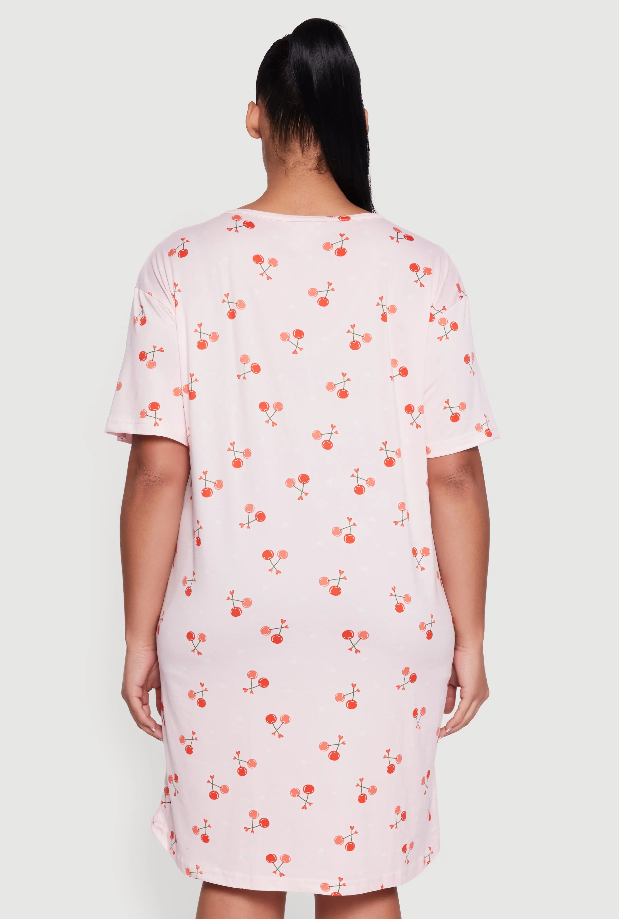 Plus Size Love You Cherry Much Graphic Sleep Shirt sold by Rainbow product image thumbnail 3
