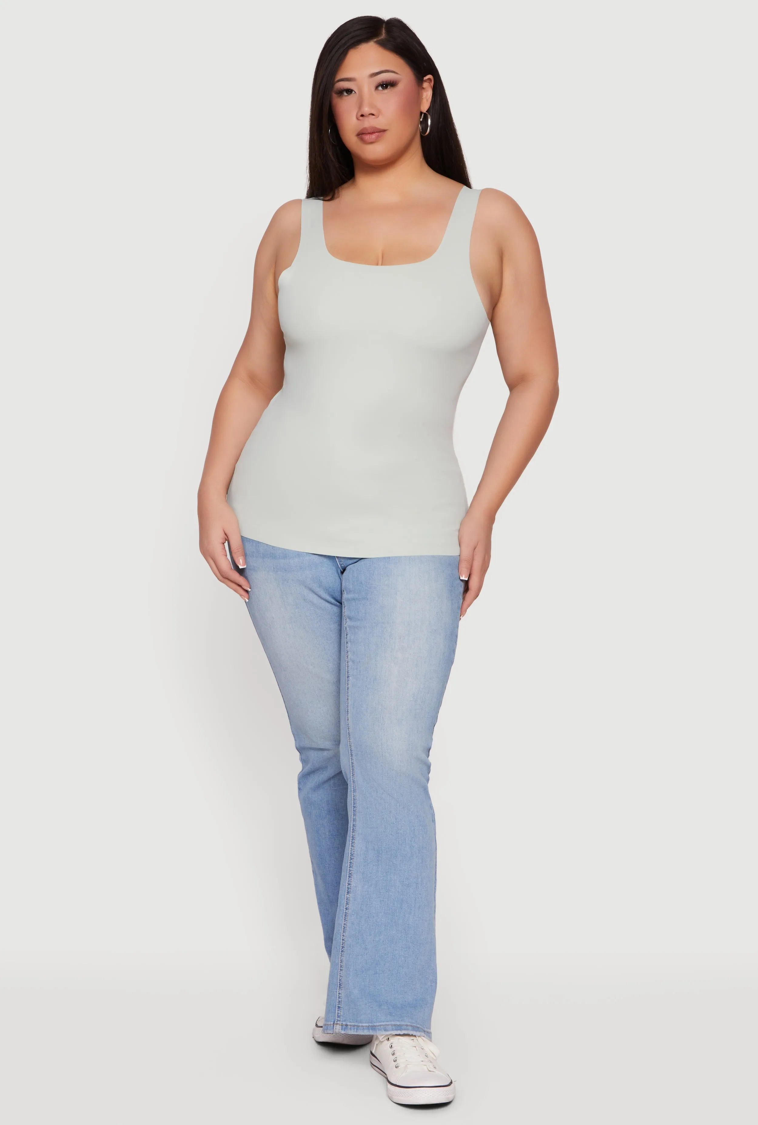 Plus Size Seamless Double Layered Tank Top sold by Rainbow product image thumbnail 4