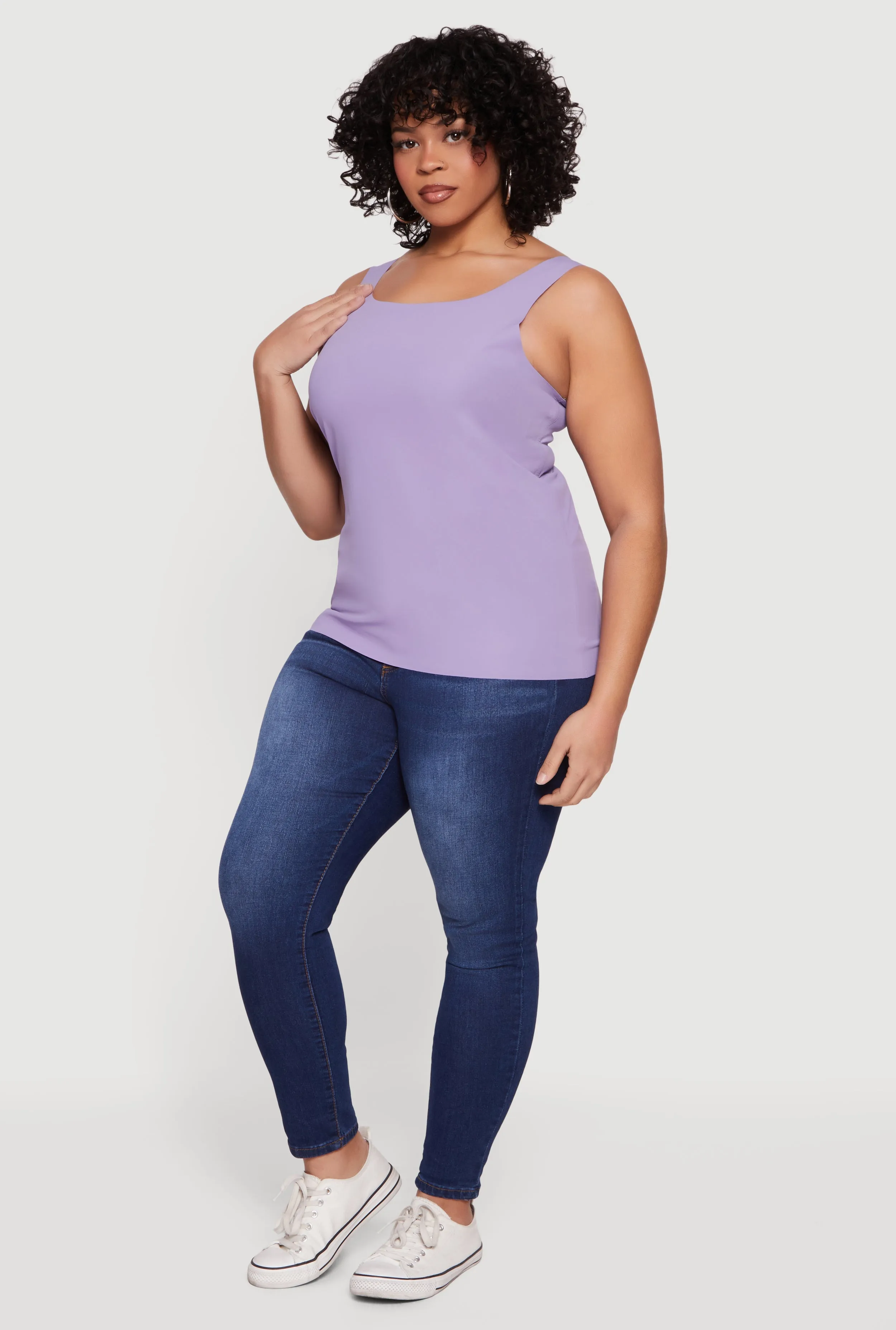 Plus Size Seamless Double Layered Tank Top sold by Rainbow product image thumbnail 3