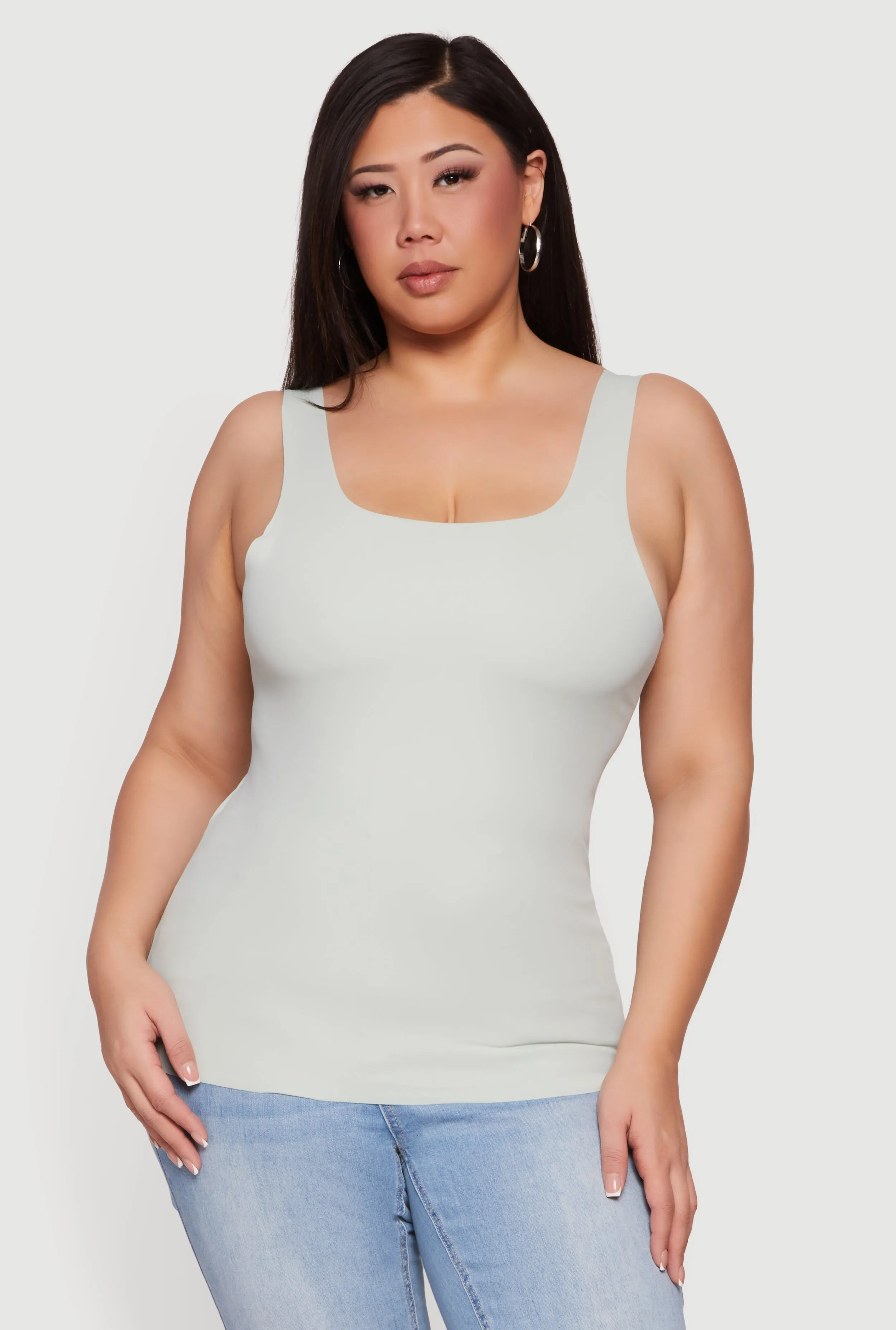 Plus Size Seamless Double Layered Tank Top sold by Rainbow product image thumbnail 2