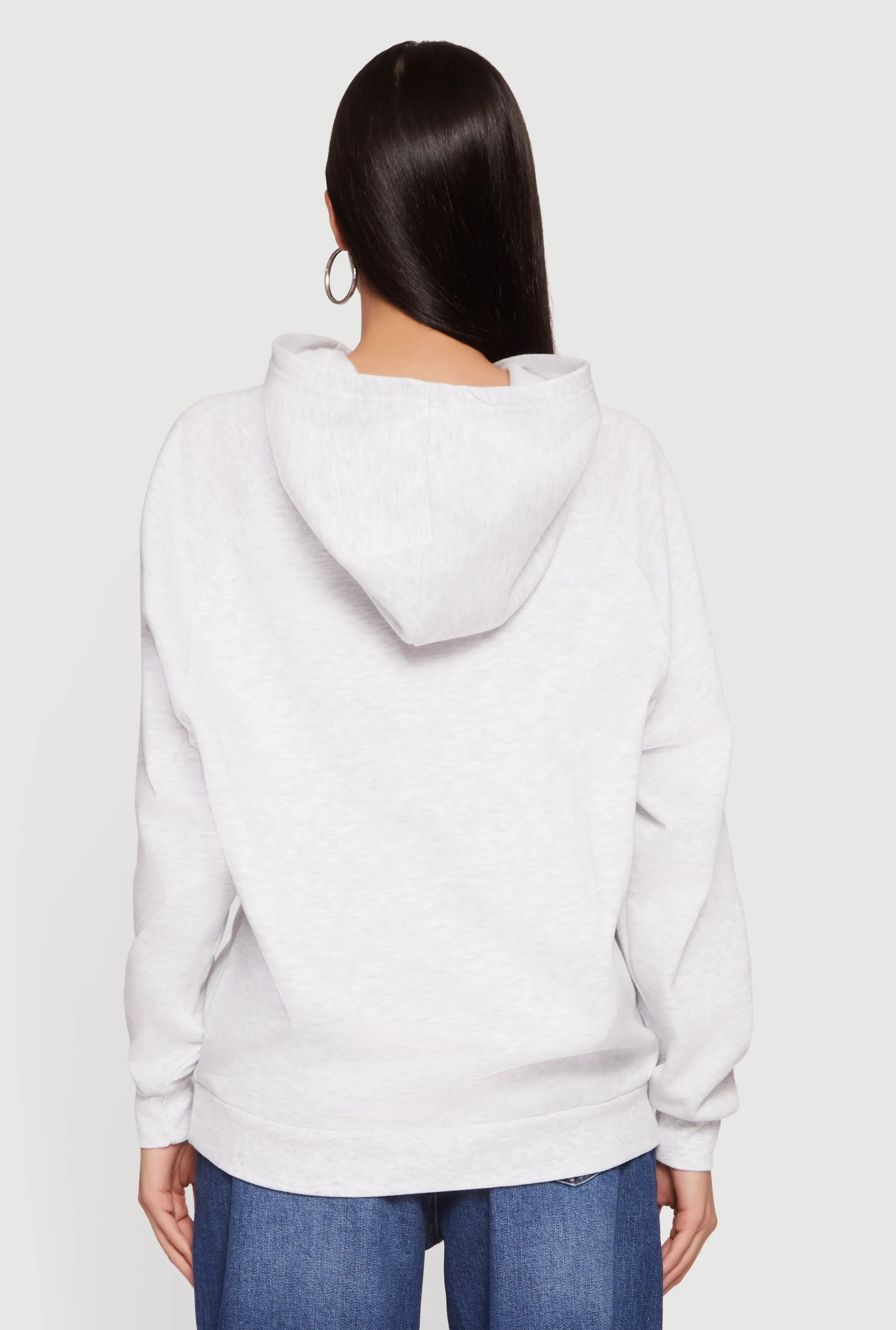 Oversized Fleece Long Sleeve Pullover Hoodie sold by Rainbow product image thumbnail 5