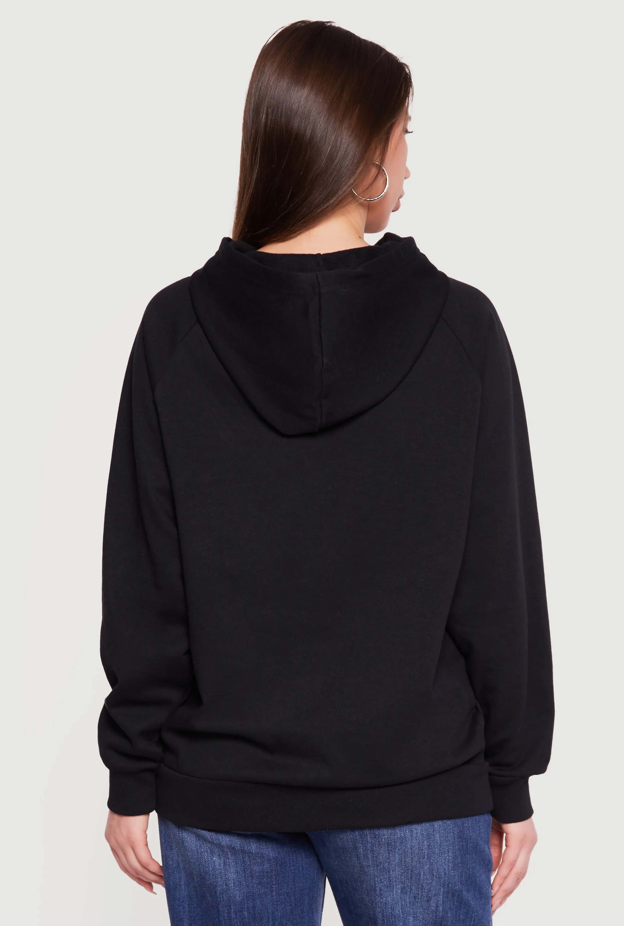 Oversized Fleece Long Sleeve Pullover Hoodie sold by Rainbow product image thumbnail 5