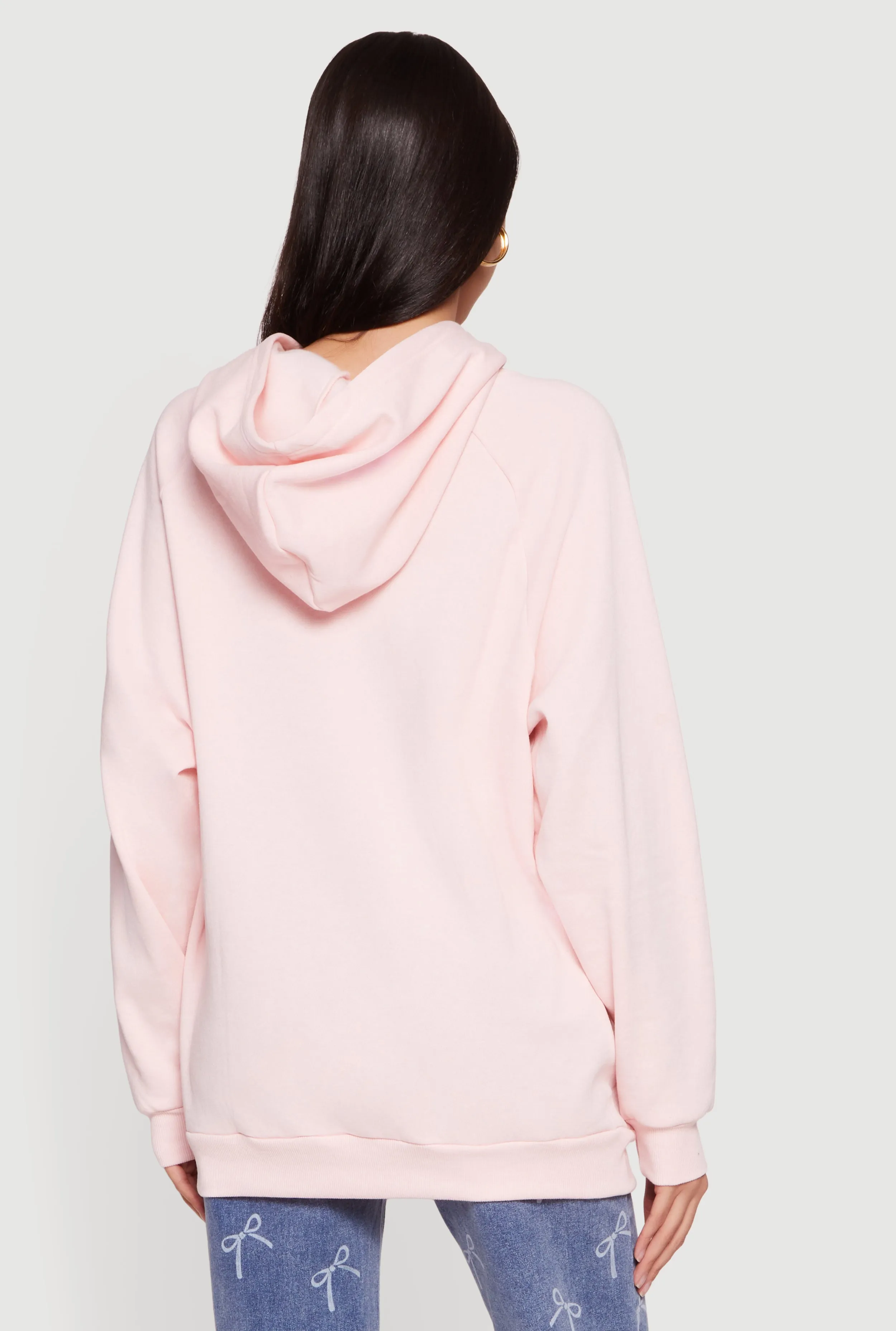 Oversized Fleece Long Sleeve Pullover Hoodie sold by Rainbow product image thumbnail 5
