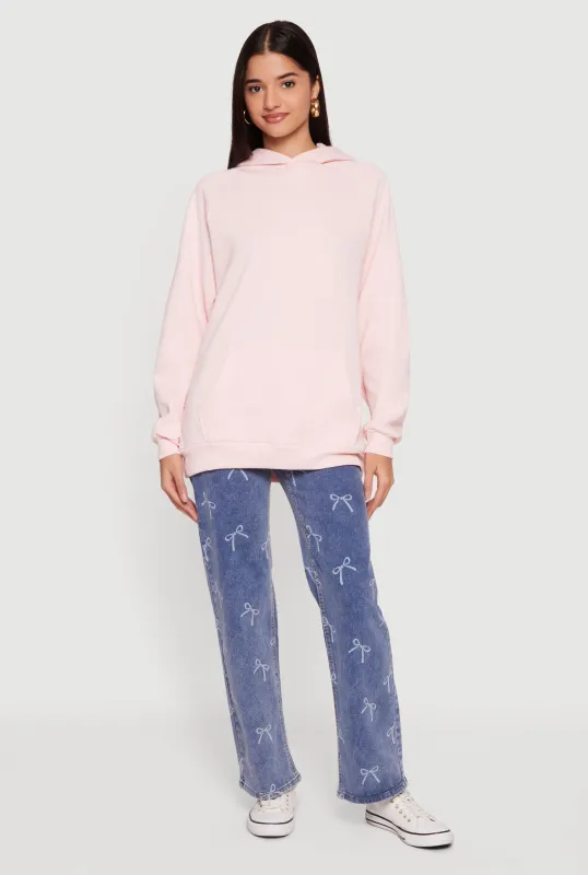 Oversized Fleece Long Sleeve Pullover Hoodie sold by Rainbow