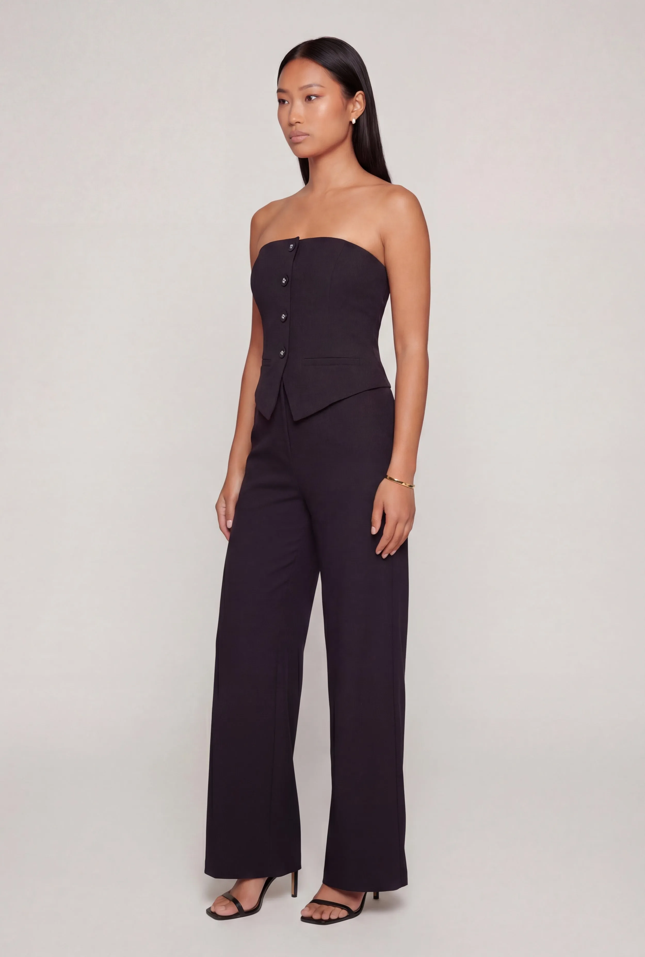 Almost Famous Strapless Vest Front Jumpsuit sold by Rainbow product image thumbnail 2