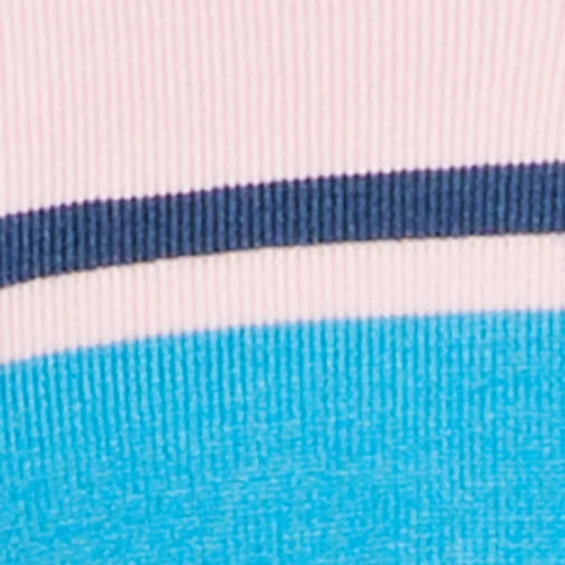 Striped Frayed Hem Cropped Polo Sweater sold by Rainbow product image thumbnail 4