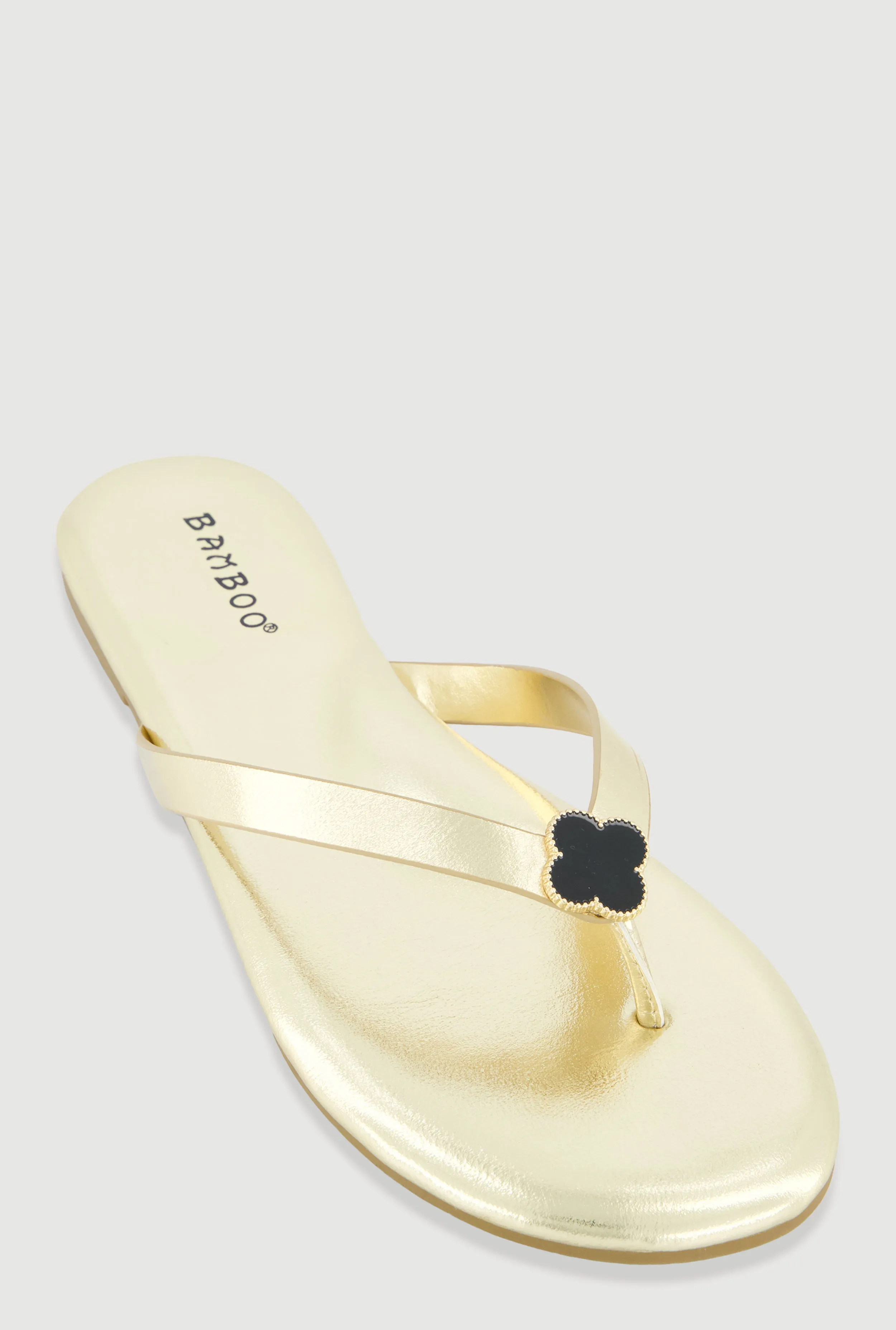 Clover Pendant Thong Slide Sandals sold by Rainbow