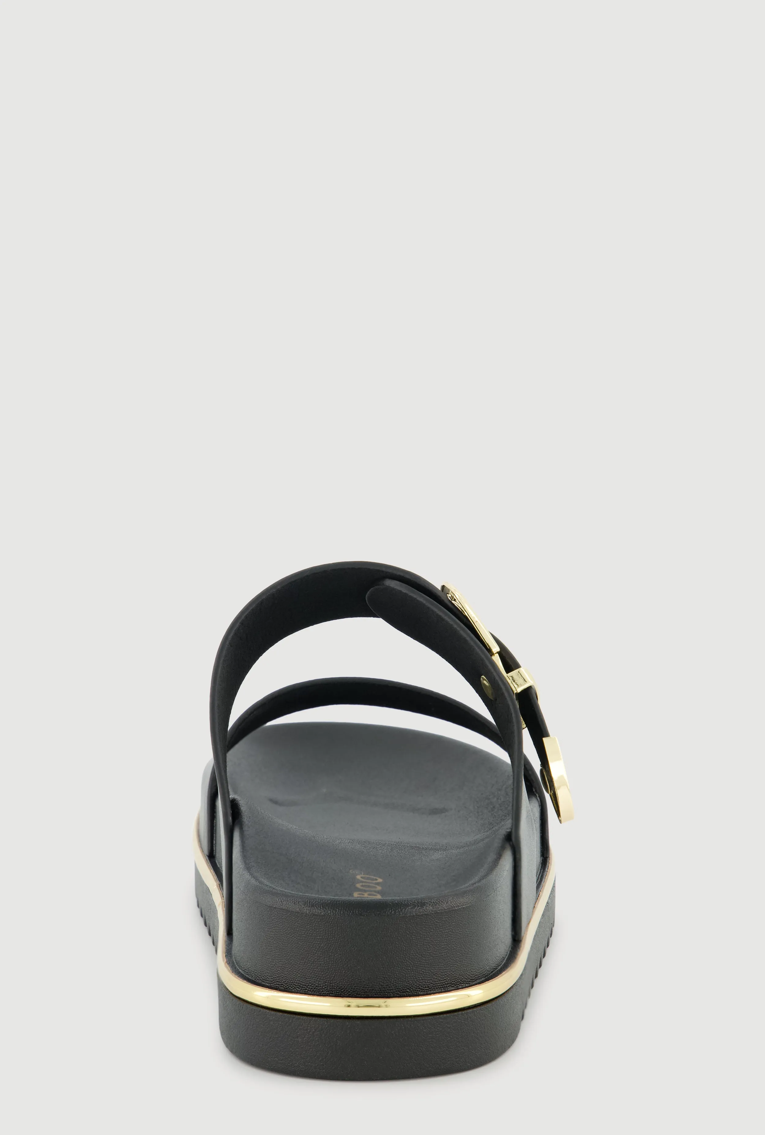 Metallic Buckle Detail Footbed Slide Sandals sold by Rainbow product image thumbnail 3