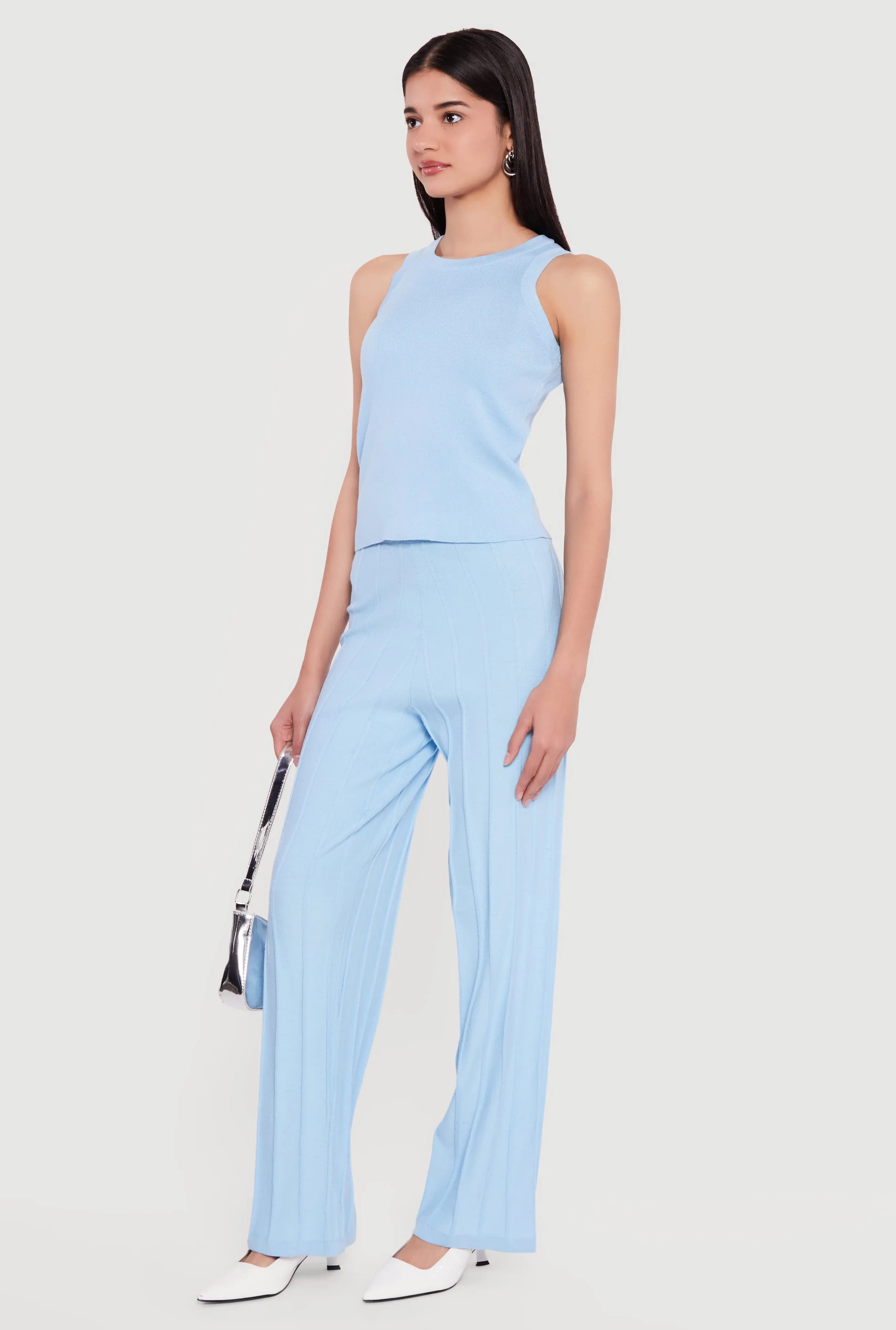 Solid Crew Neck Tank Top sold by Rainbow product image thumbnail 3