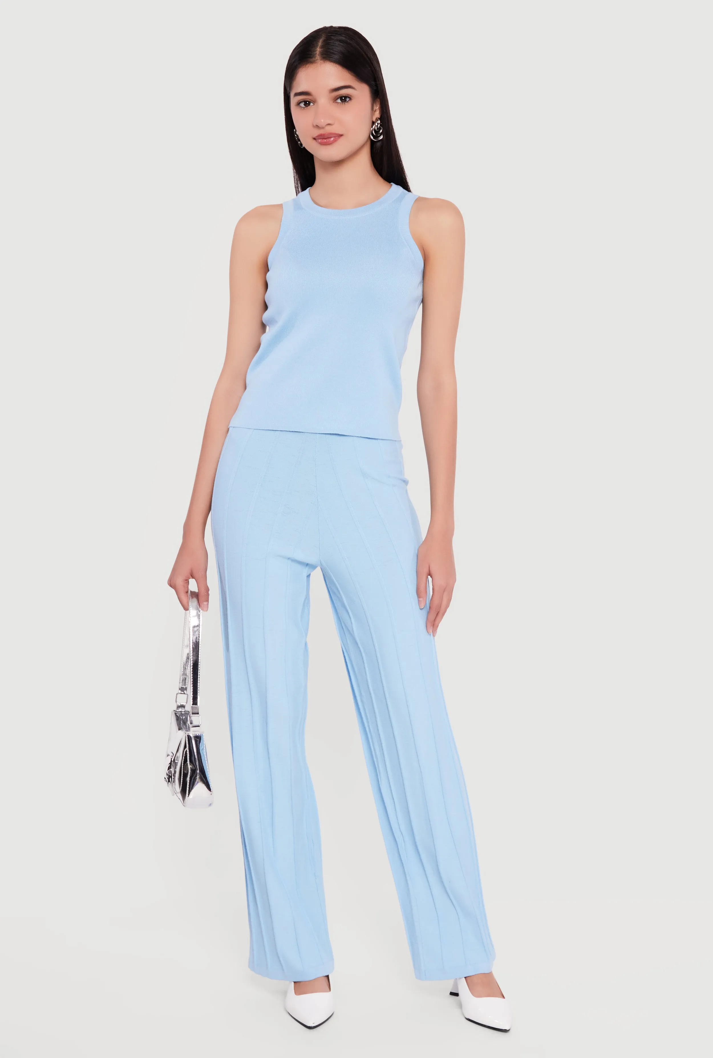 Solid Crew Neck Tank Top sold by Rainbow product image thumbnail 2