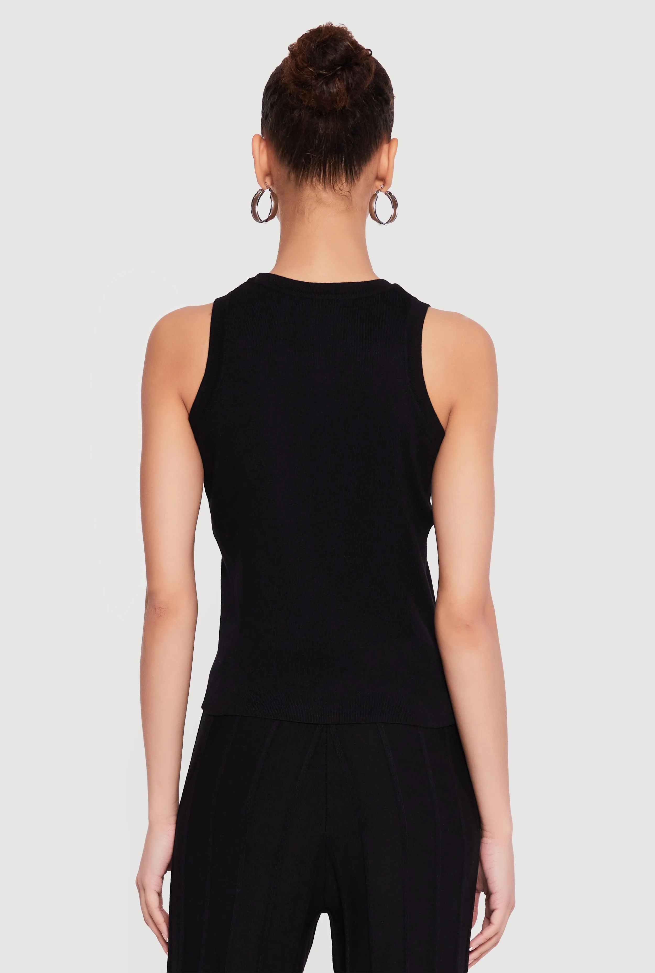 Solid Crew Neck Tank Top sold by Rainbow product image thumbnail 5